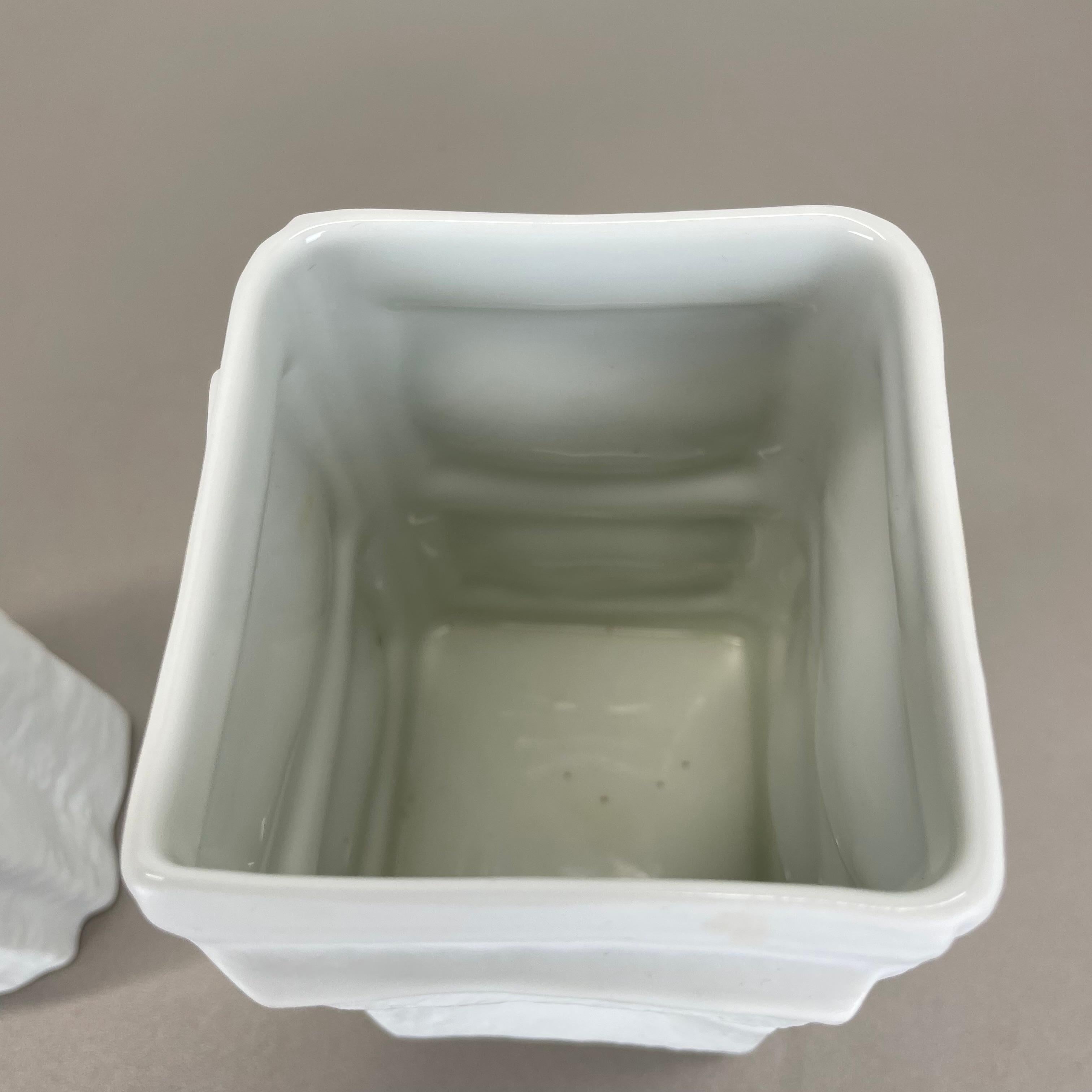 Set di 2 vasi Op Art originali degli anni '70 di Martin Freyer per Rosenthal, Germania, anni '70 in vendita 6