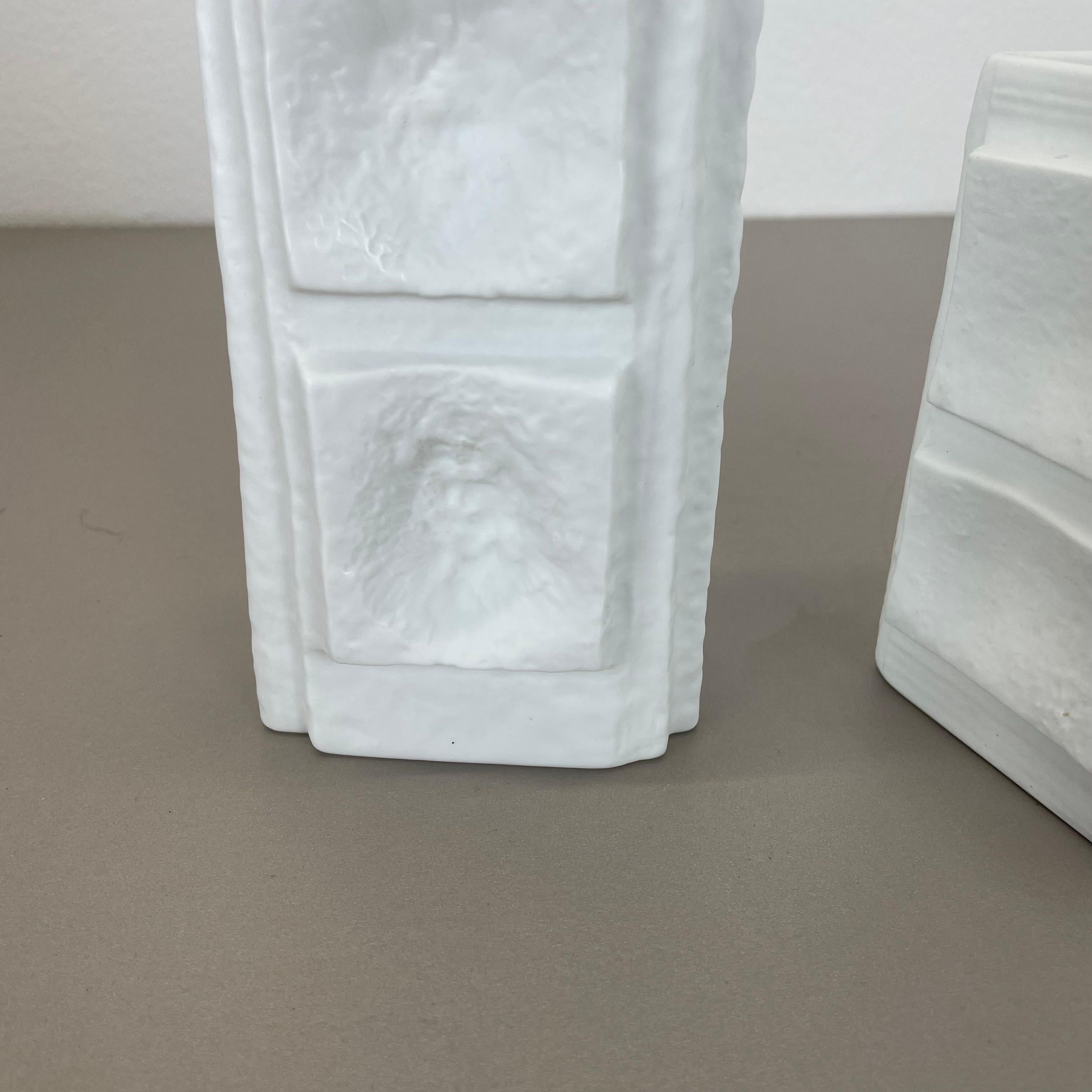 Set di 2 vasi Op Art originali degli anni '70 di Martin Freyer per Rosenthal, Germania, anni '70 in vendita 2