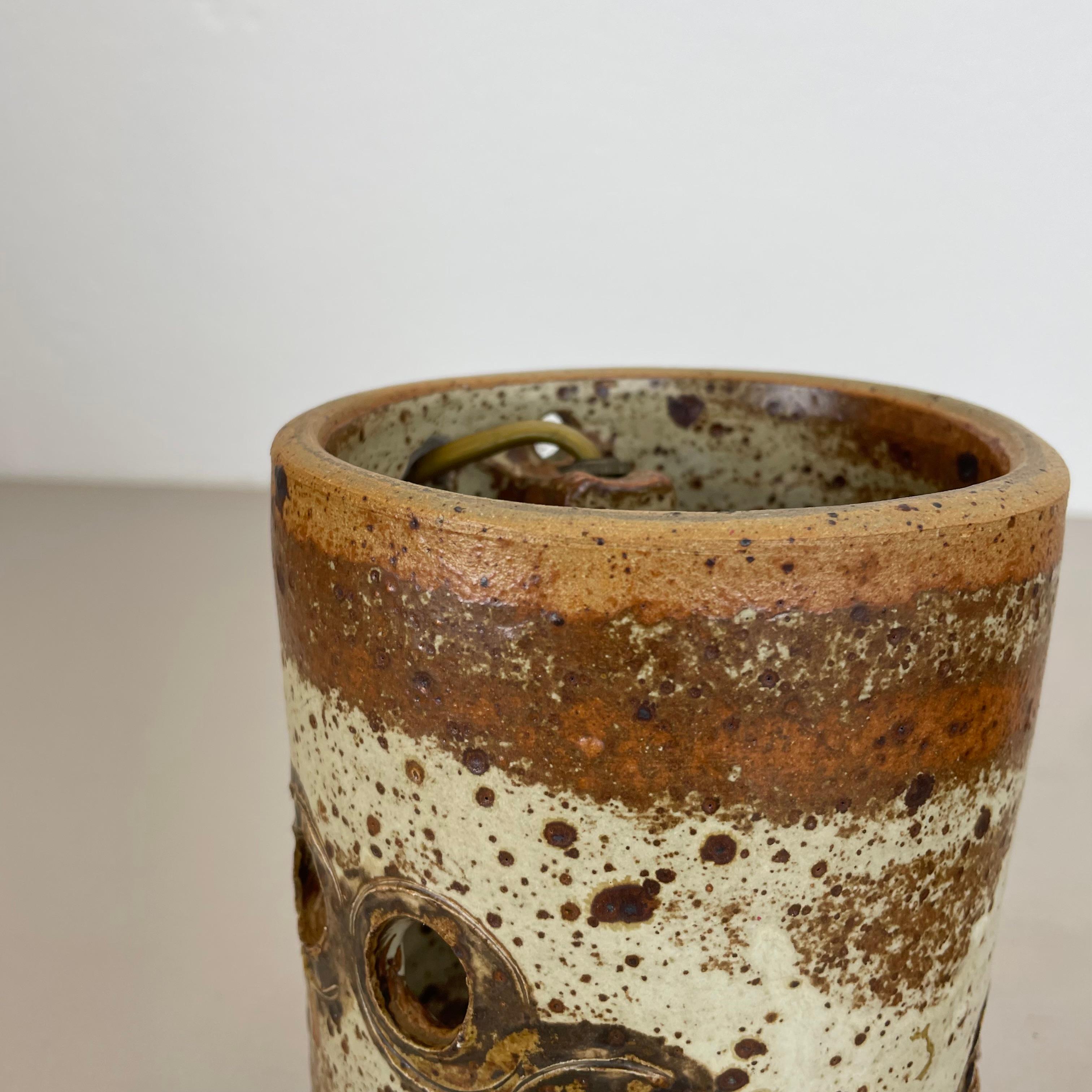 Set of 2 Original BRUTALIST Ceramic Wall Lights by TING Keramik, Denmark 1970s 7