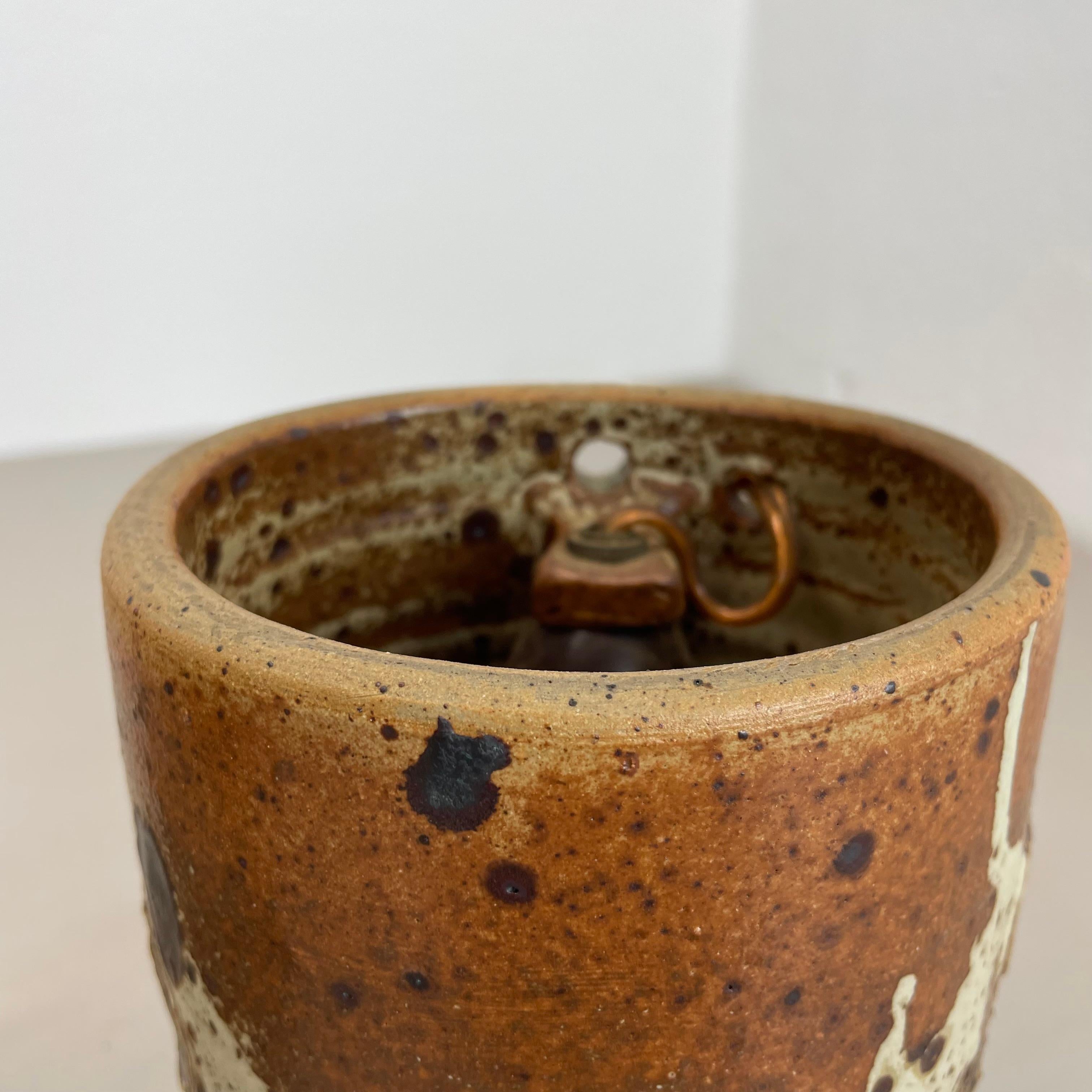 Set of 2 Original BRUTALIST Ceramic Wall Lights by TING Keramik, Denmark 1970s 10