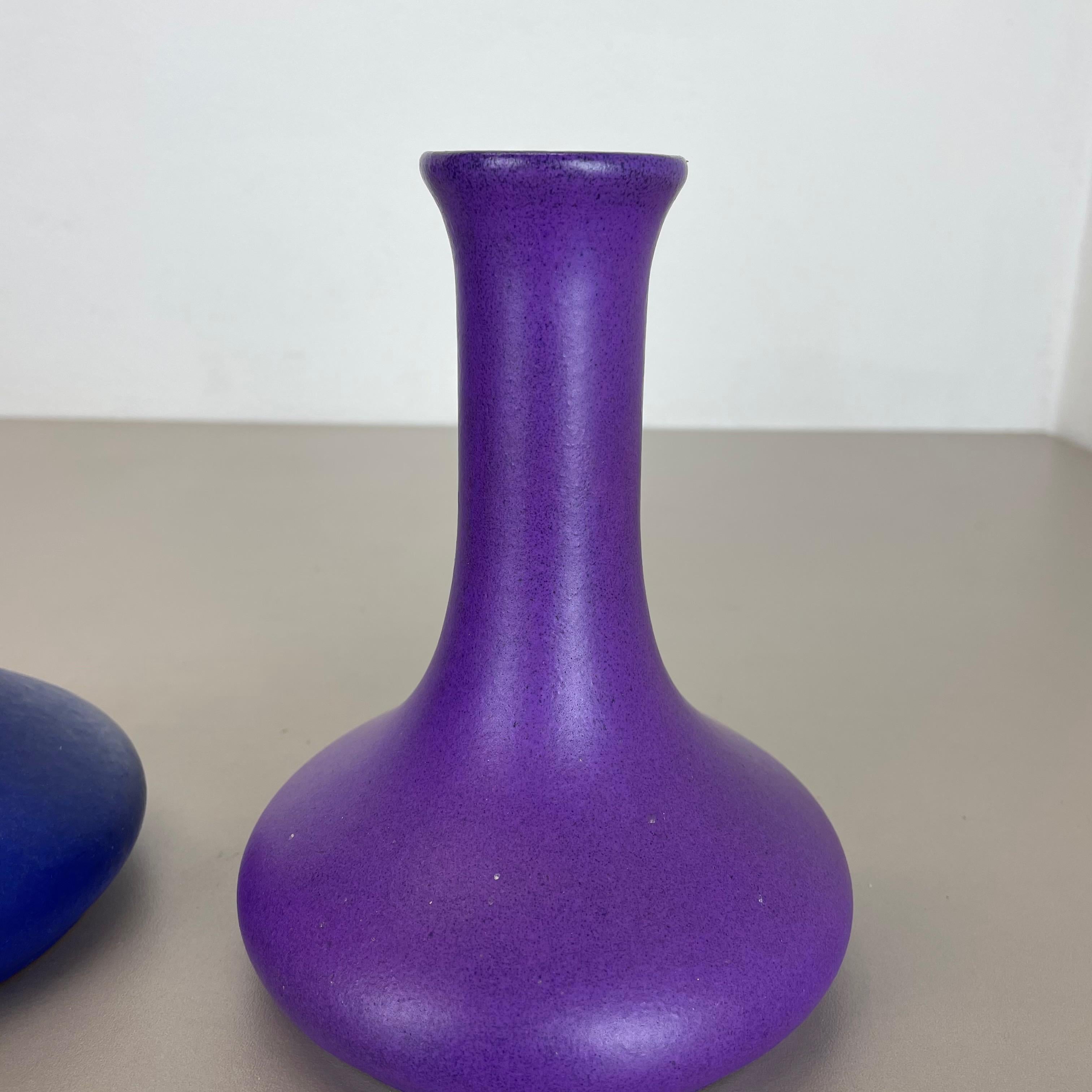 Ensemble de 2 vases originaux en céramique de studio de poterie par Marei Ceramics, Allemagne, 1970 en vente 4