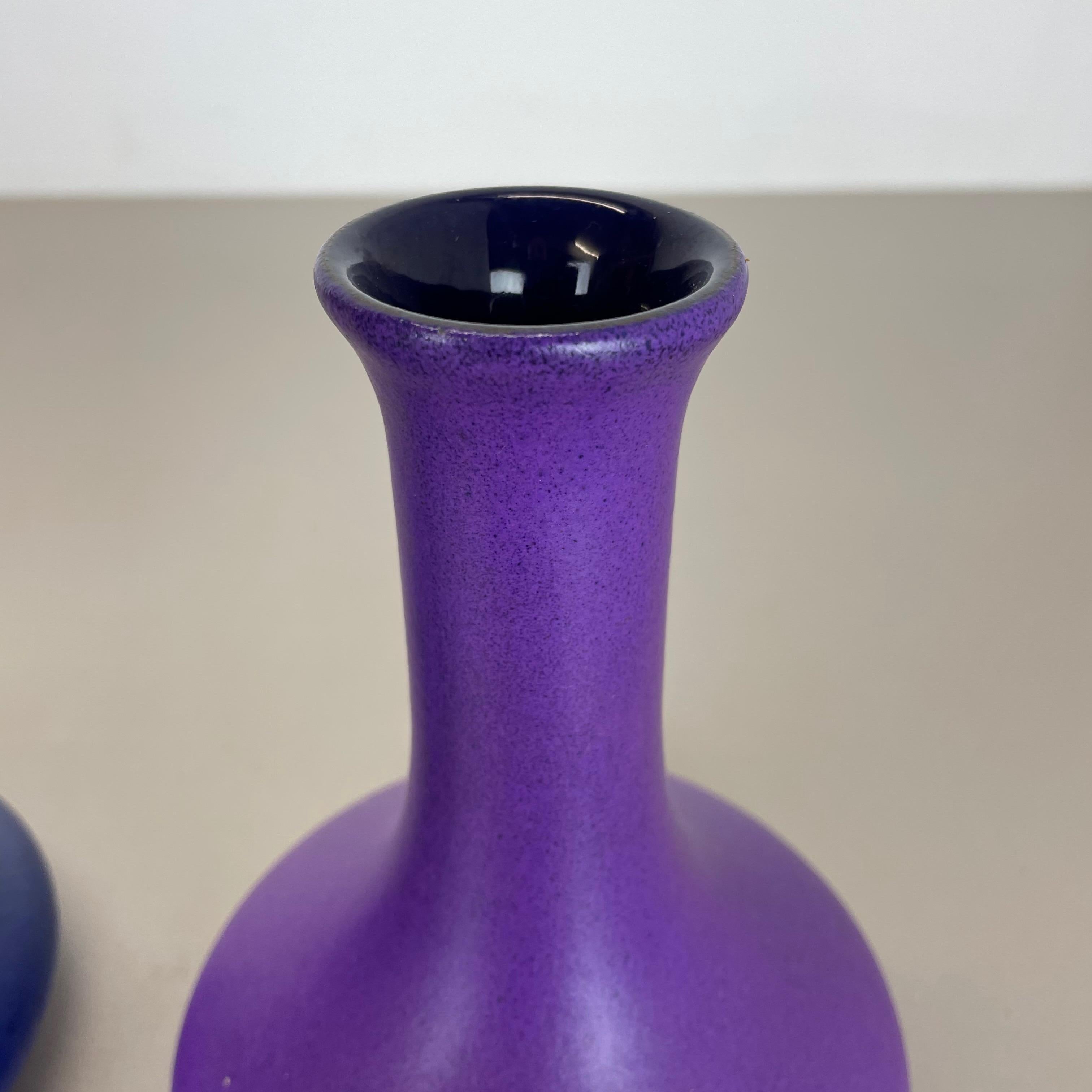 Ensemble de 2 vases originaux en céramique de studio de poterie par Marei Ceramics, Allemagne, 1970 en vente 6