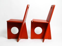 Set of 2 original Gilbert Marklund pine chairs for Furusnickarn AB Sweden 1970s