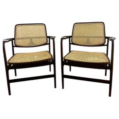 Set of 2 Original Oscar Lounge Armchairs by Sergio Rodrigues 
