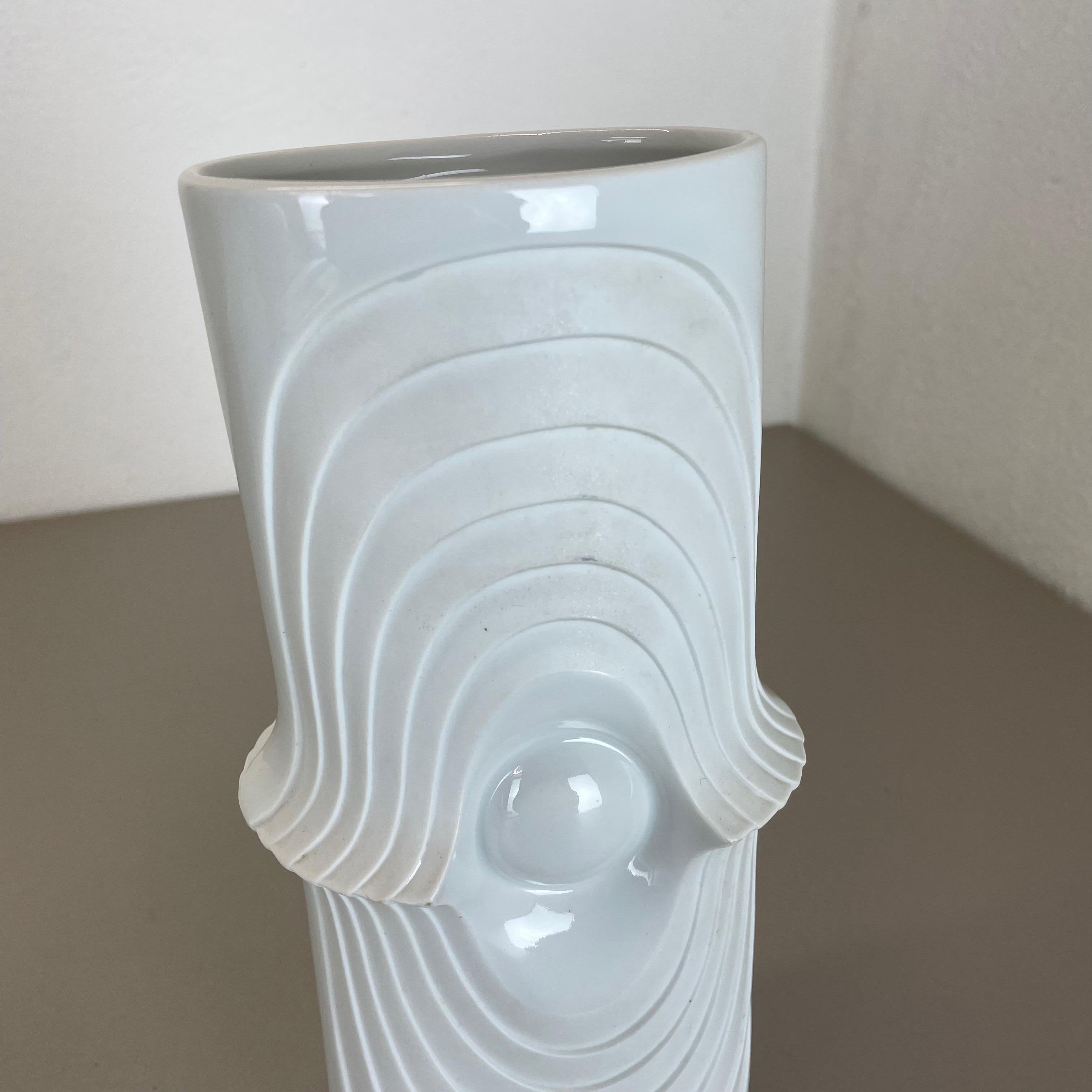 Set of 2 Original Porcelain OP Art Vase Made by Royal Bavaria KPM Germany, 1970s For Sale 2