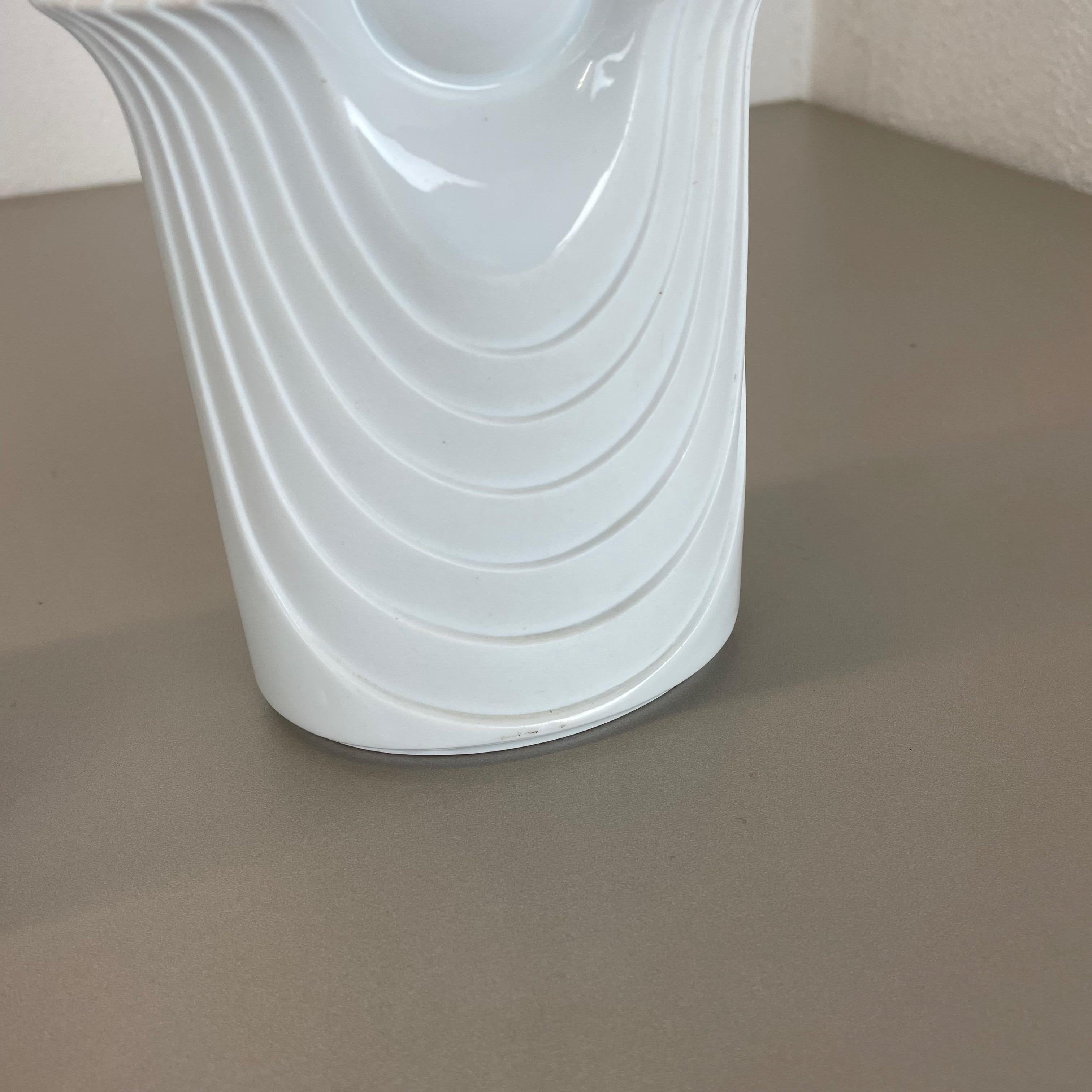Set of 2 Original Porcelain OP Art Vase Made by Royal Bavaria KPM Germany, 1970s For Sale 3