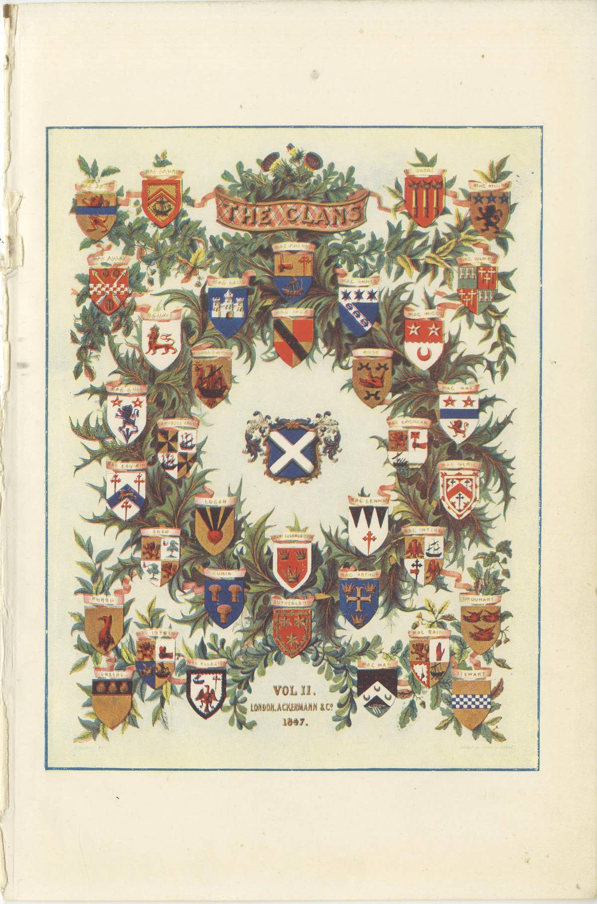 Set of 2 Original Title Pages of McIan's Costumes of the Clans of Scotland
