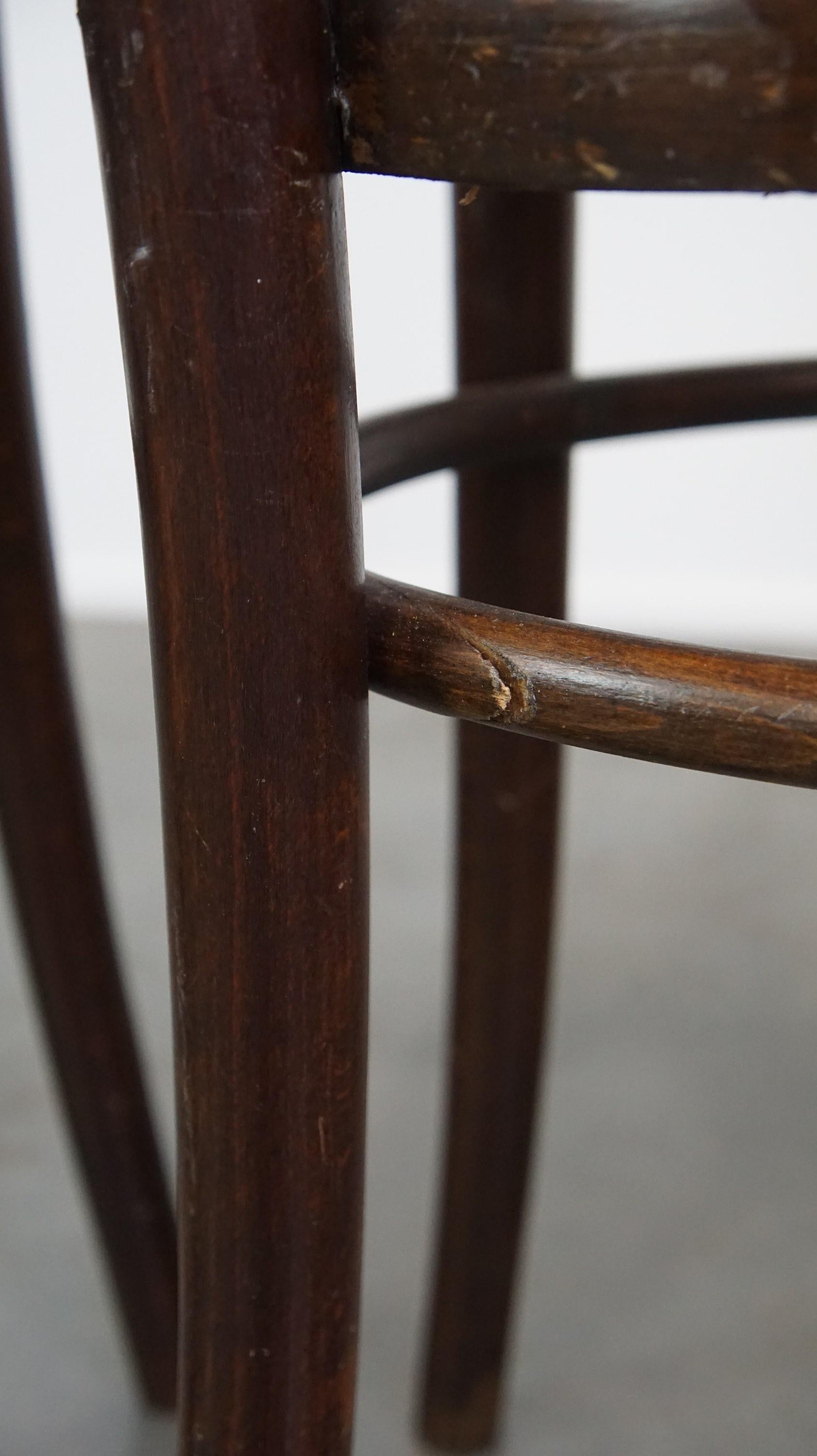 Set di 2 sedie bistrot originali d'epoca Thonet in vendita 4