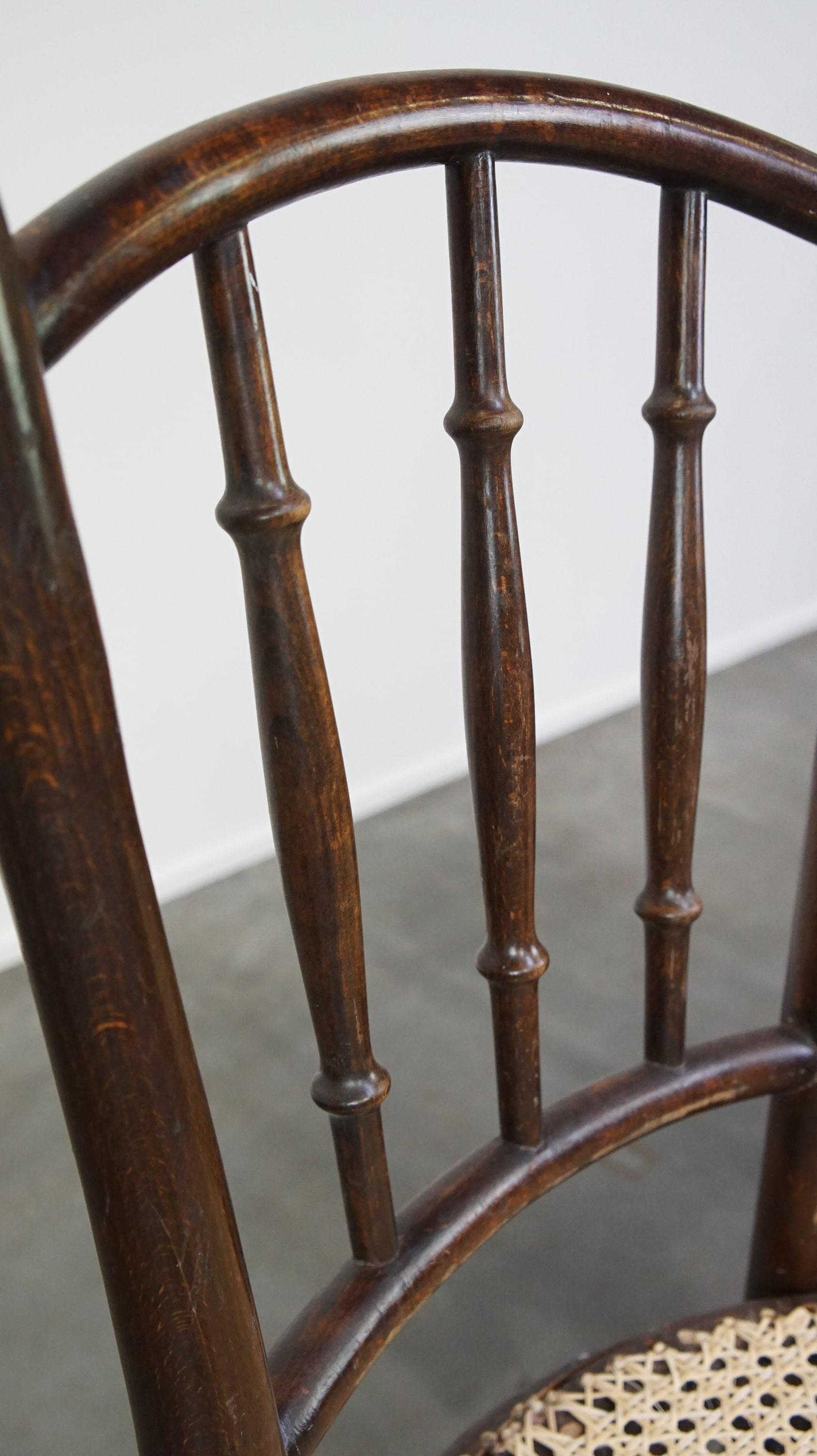 Set di 2 sedie bistrot originali d'epoca Thonet in vendita 7