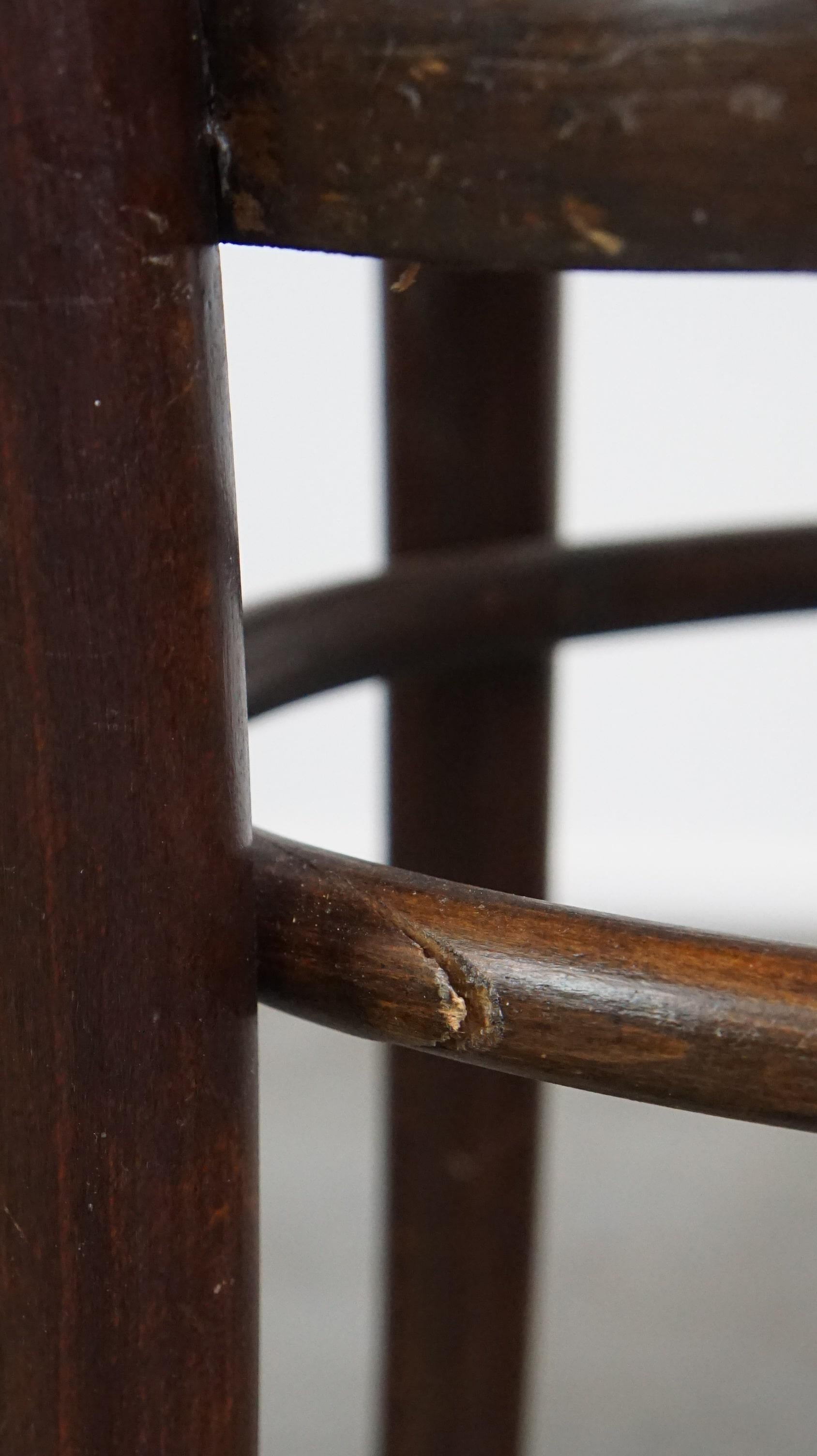 Set di 2 sedie bistrot originali d'epoca Thonet in vendita 3