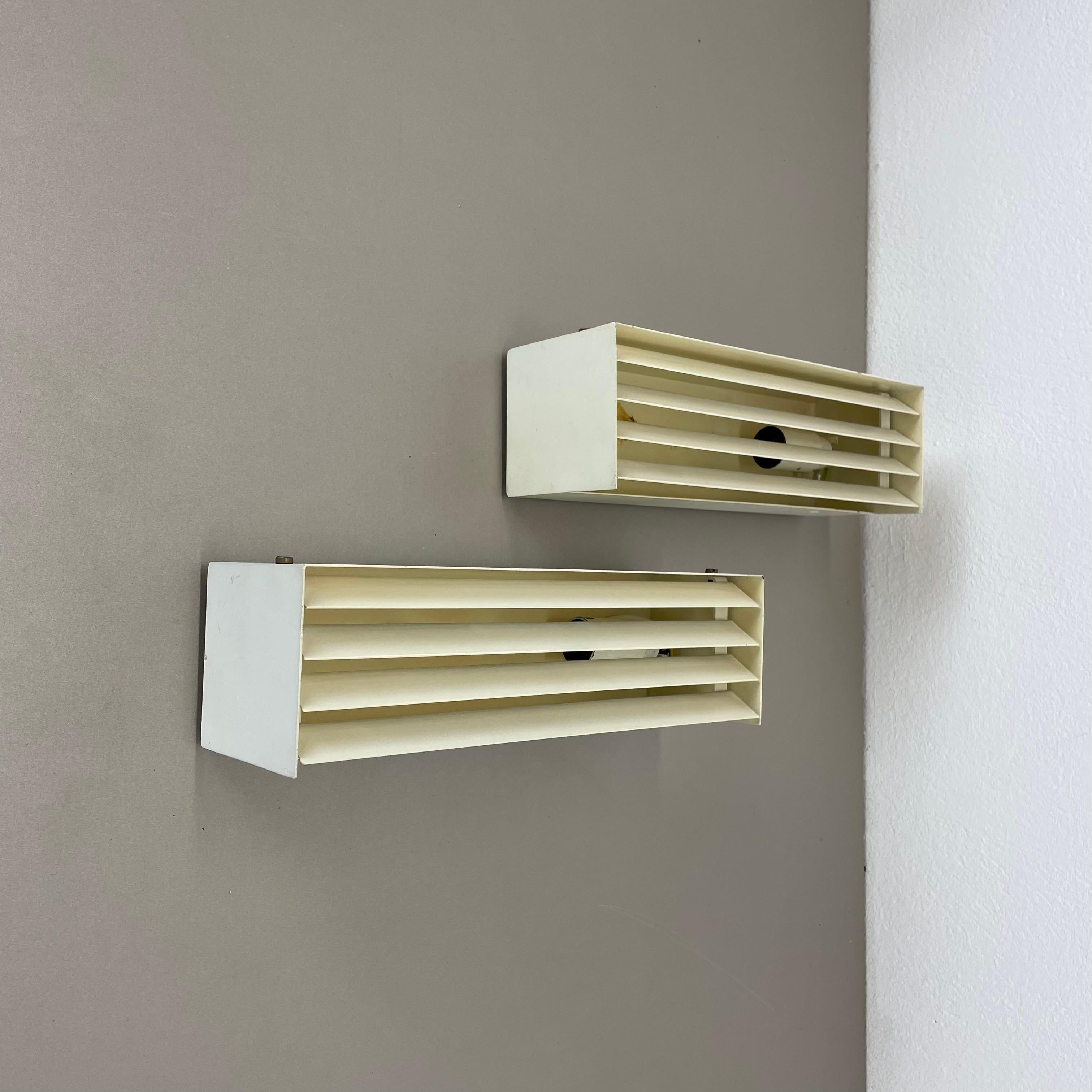 2er-Set Charlotte Perriand LES ARCS Stil Wandleuchten von COSACK, Deutschland 1970er (Metall) im Angebot