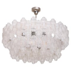 Set of 2 Orrefors Glass Chandeliers Model Festival by Gert Nyström, 1950s