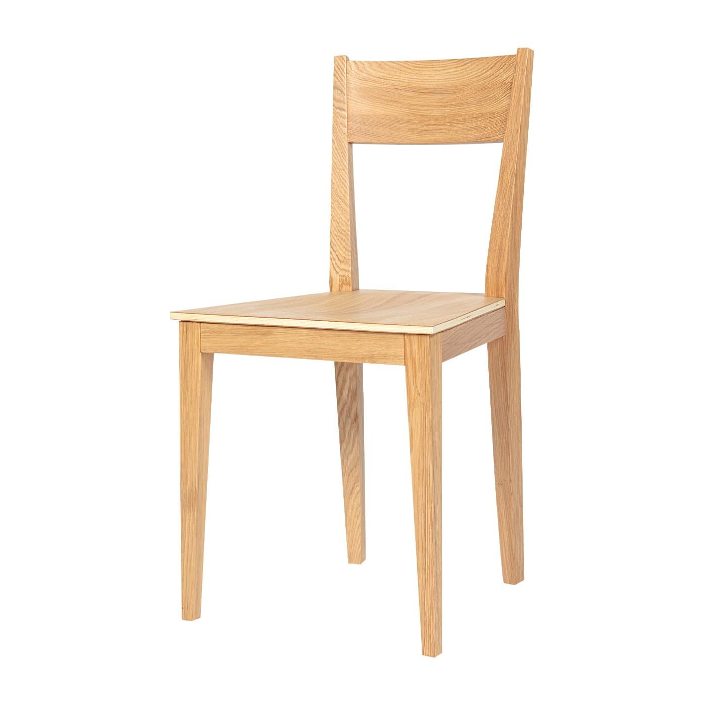 Set of 2 Otzarreta Oak Chairs For Sale at 1stDibs