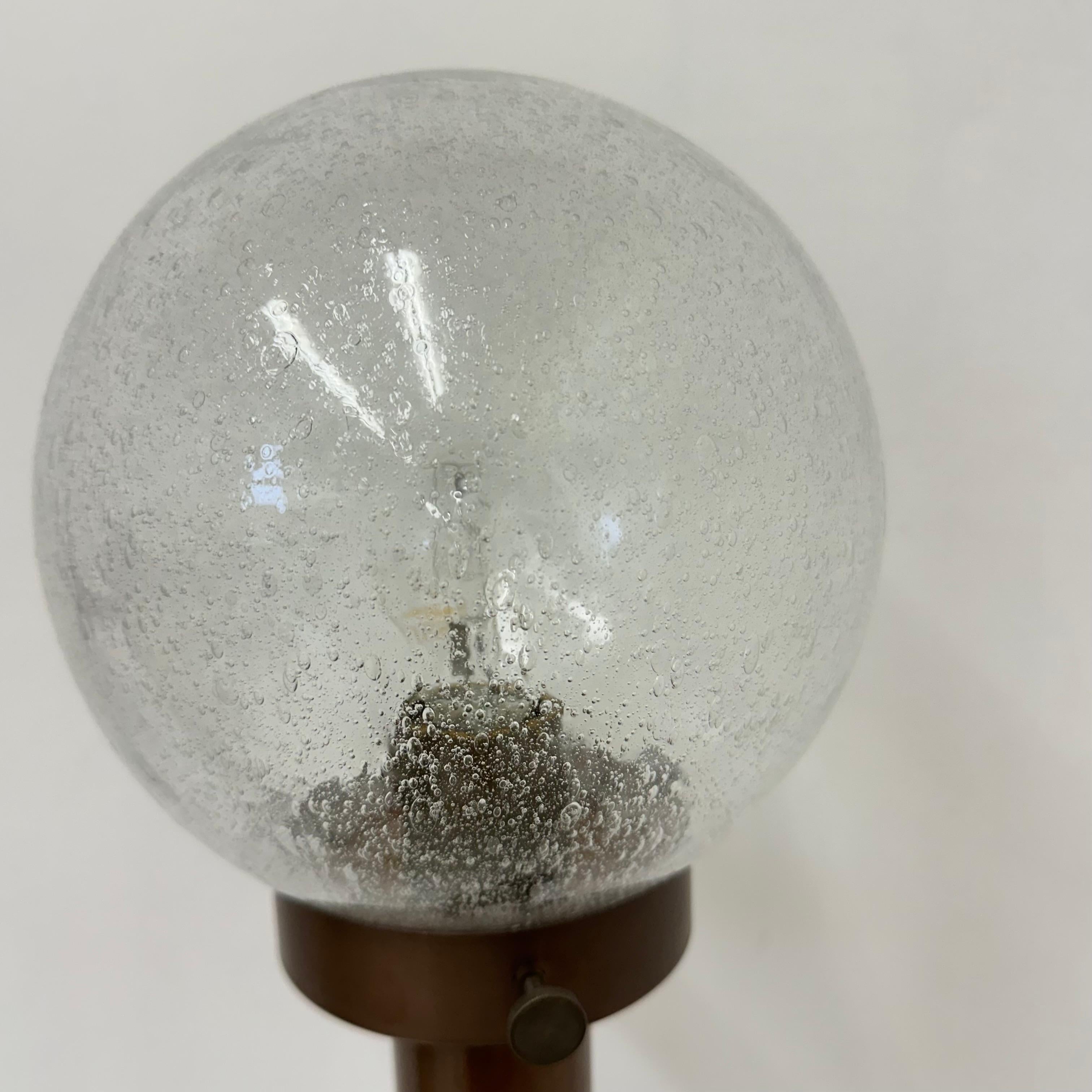 Set of 2 outdoor glass wall lamps sconces by Lisa Pape Sweden , 1970s For Sale 10