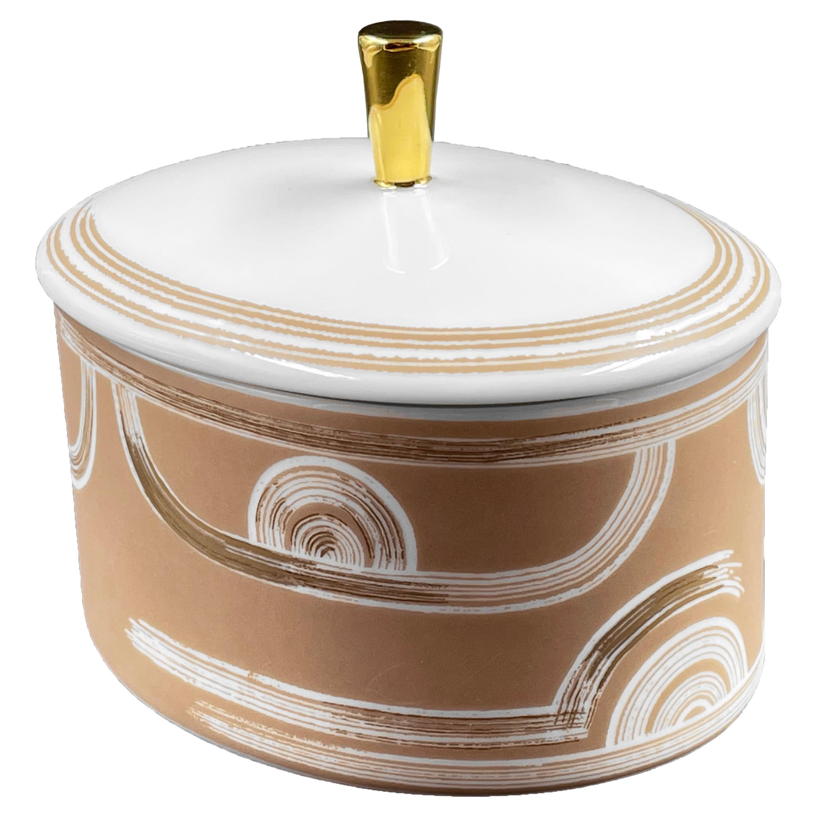 Boxed Set Of Bone Handle Knives And Serving Tableware For Sale at 1stDibs