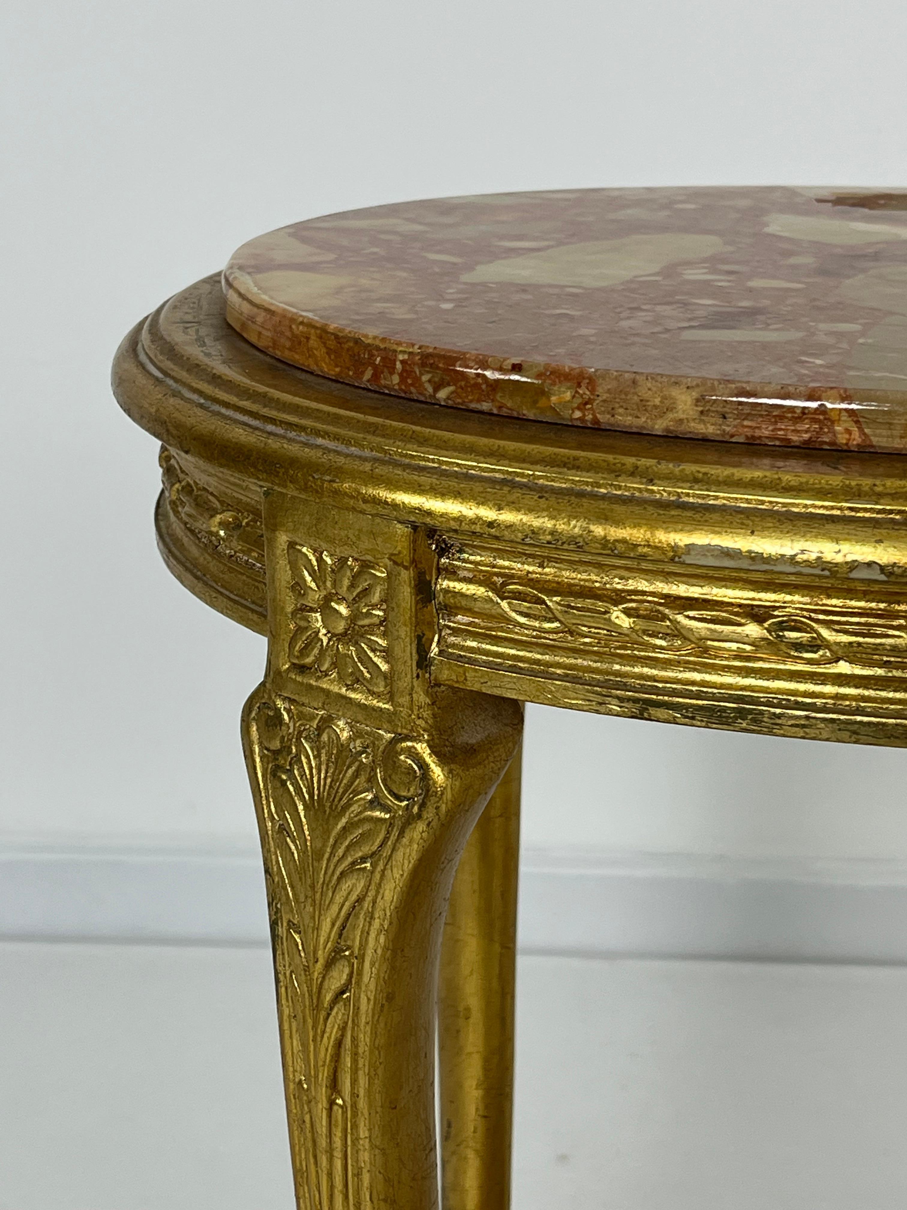 Set Of 2 Oval Italian Mid-Century Nightstands, 1960s. For Sale 4