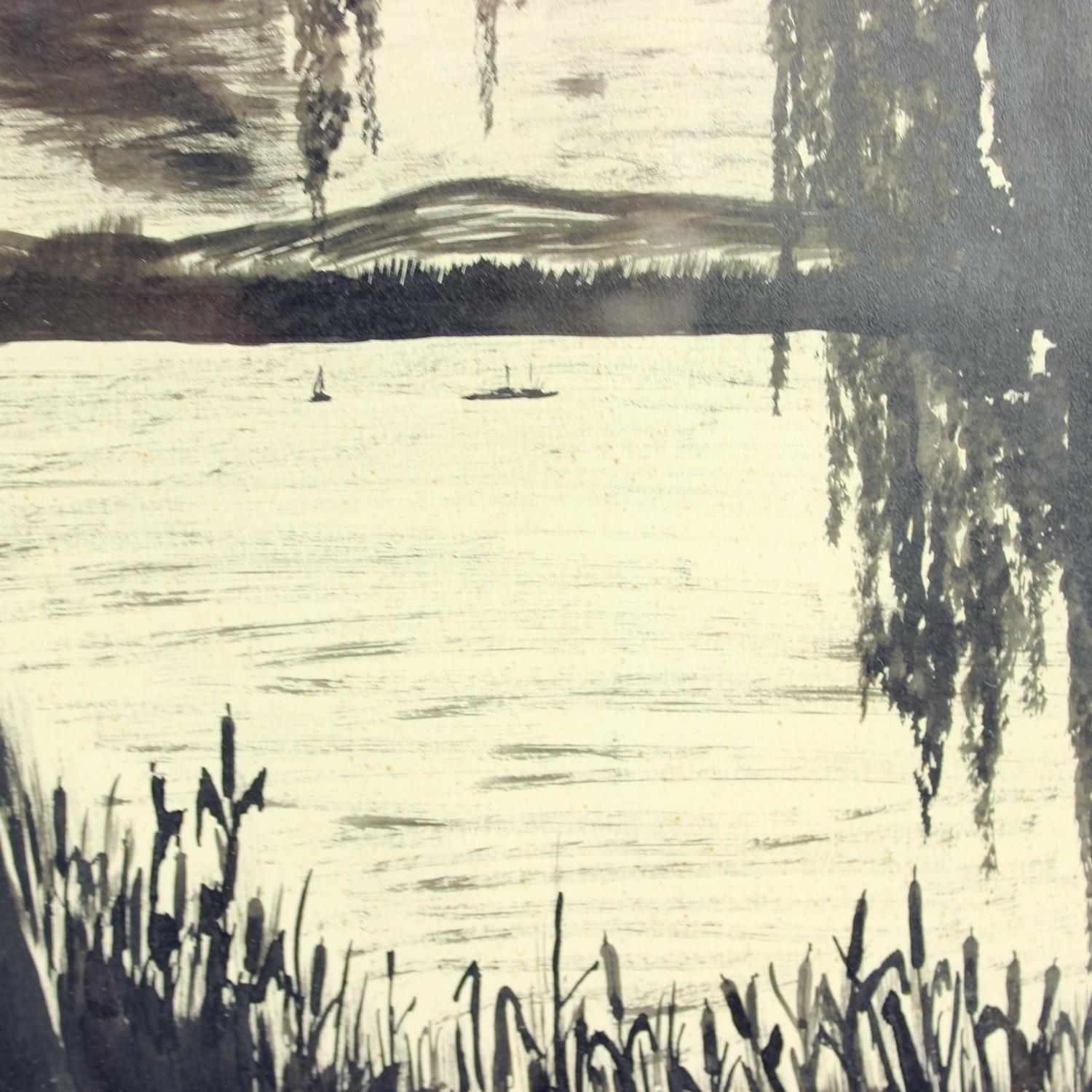 Set Of 2 Paintings On Paper, Signed Sestak 1972 For Sale 5