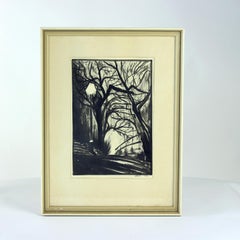 Ensemble de 2 peintures sur papier, signées Sestak 1972