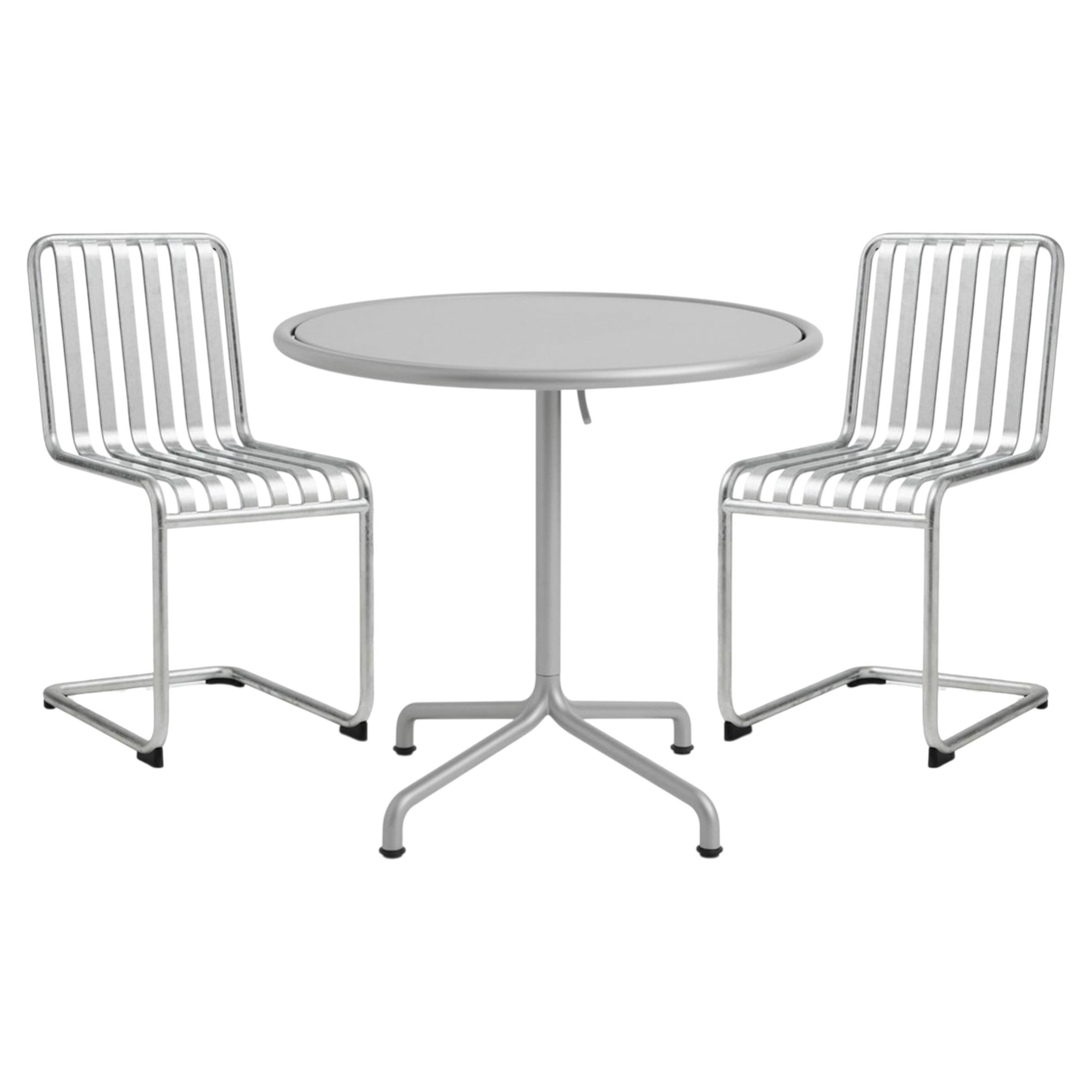 Set of 2 Palissade Cantilever Chairs and 1 Deville Table, for HAY