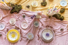 Lot de 2 assiettes à bord perlé de Palm Beach