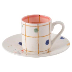 Set of 2 Palm Beach Straight Coffee Cup & Saucer