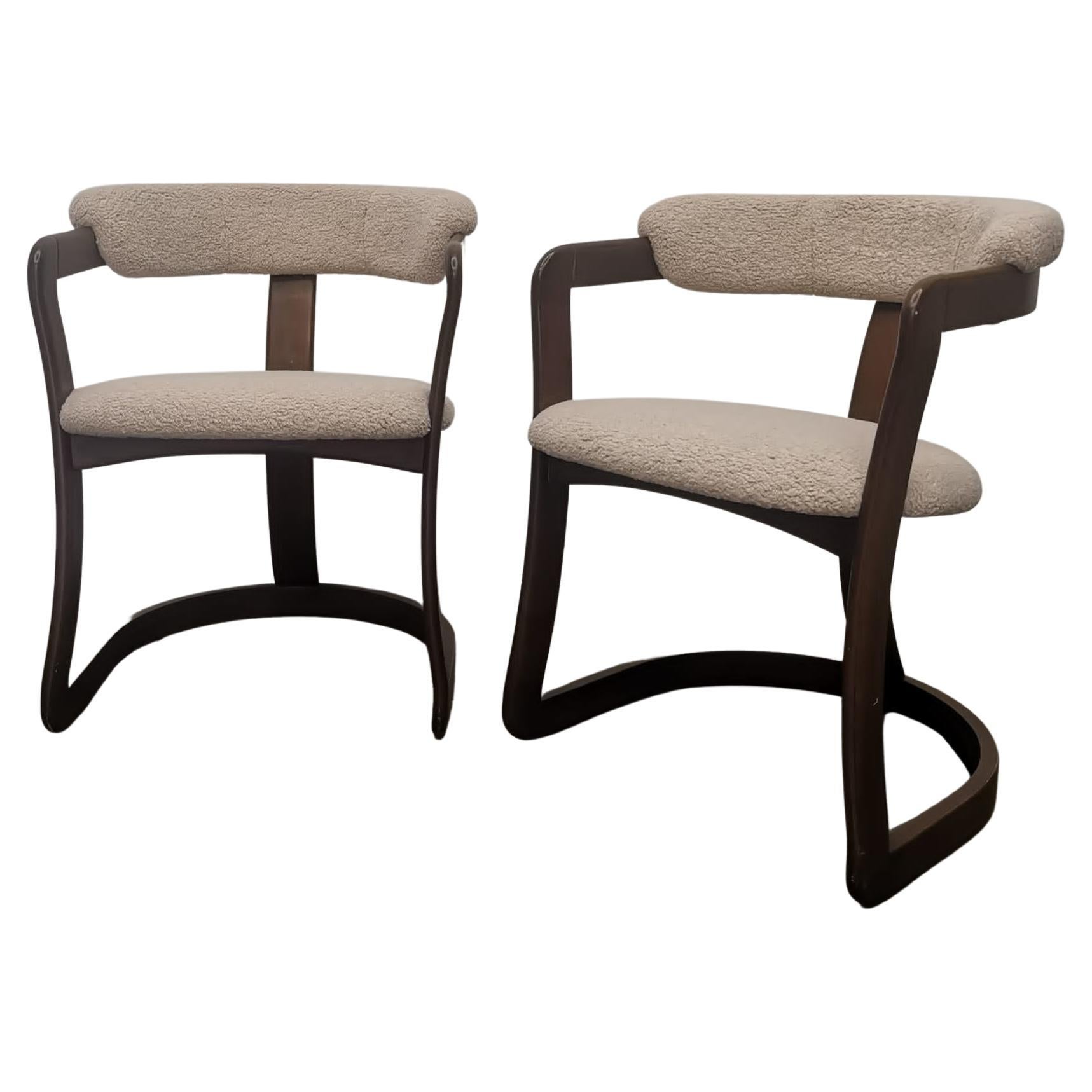 Set of 2 Pamplona style Italian dining chairs For Sale