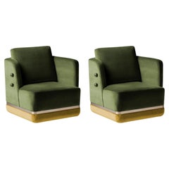 Set of 2 Panorama Armchairs by Dooq