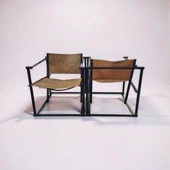 Set of 2 post modern FM60 club chairs by Radboud van Beekum, Netherlands 1980s