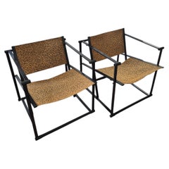 Set of 2 post modern FM60 club chairs by Radboud van Beekum, Netherlands 1980s