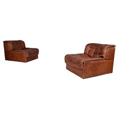 Ensemble de 2 chaises Patchwork De Sede DS-11, 1970