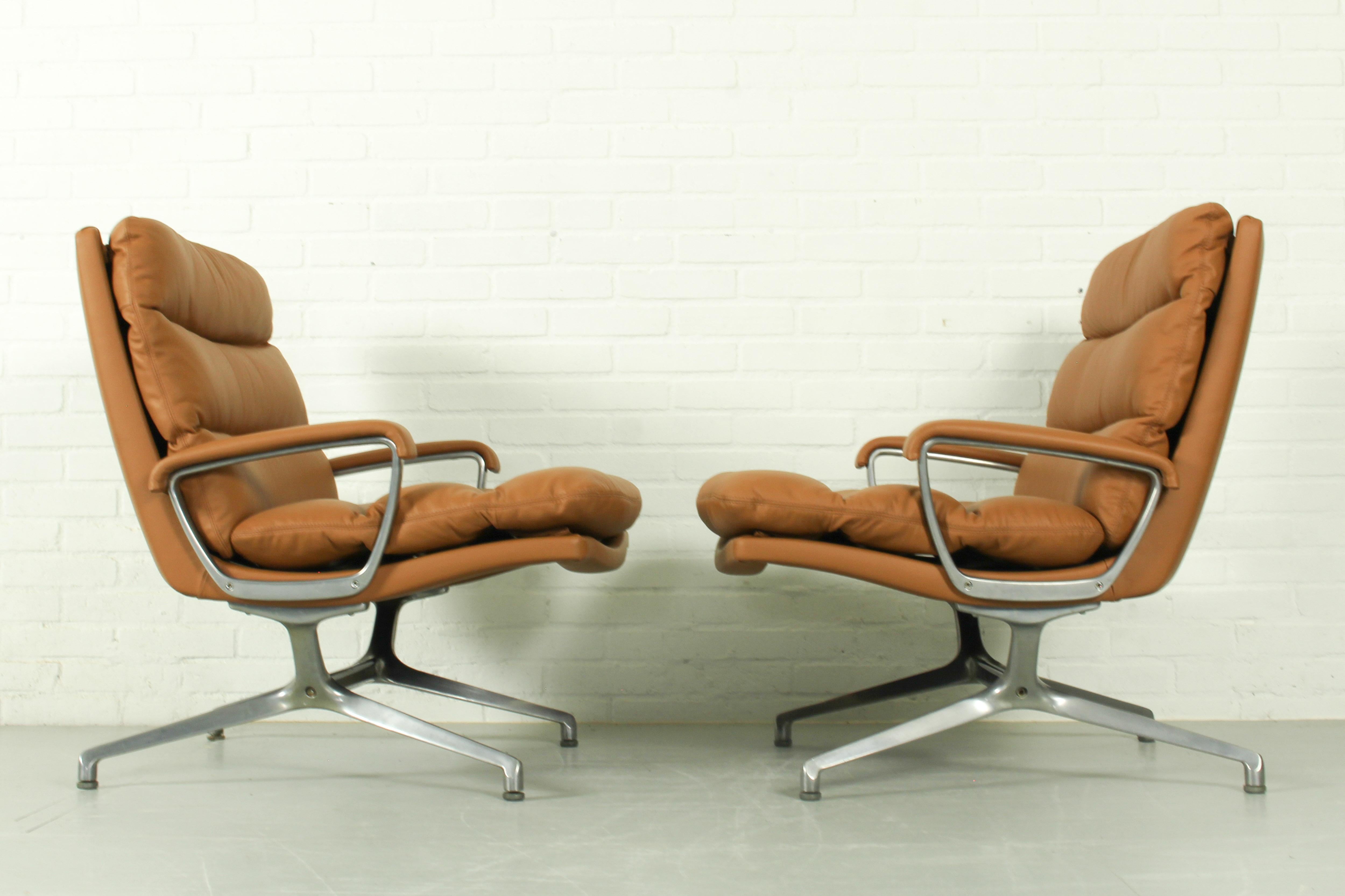 Set of 2 Paul Tuttle Lounge Chair 'Gamma' for Strässle, 1970s For Sale 1