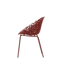 Juego de 2 Piezas Silla Bacana Interior/Exterior en Rojo Oscuro by Estudio Campana