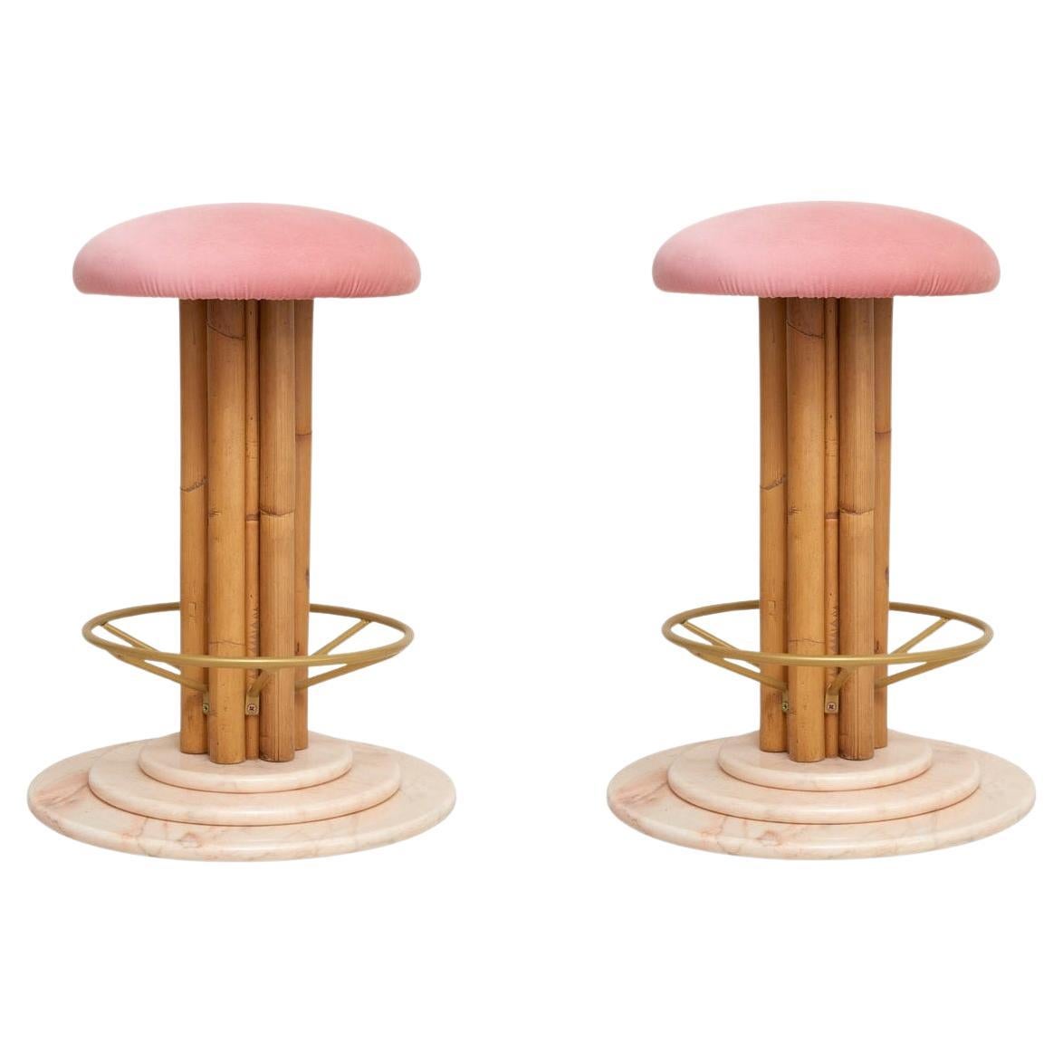 Set Of 2 Peaches Stools by Patricia Bustos de la Torre