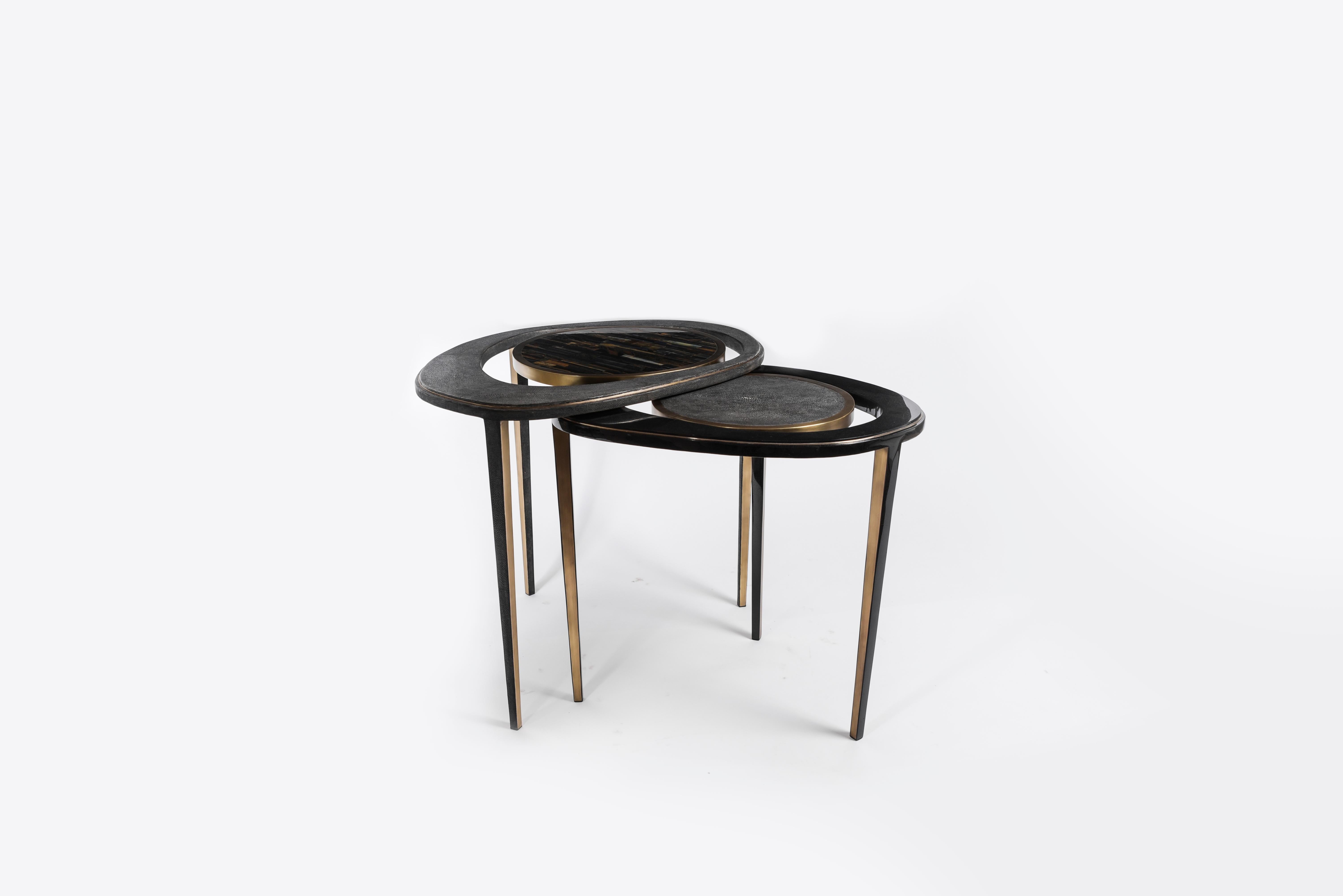 The Paris based label has distinguished themselves since their launch, with their iconic use of shagreen mixed with brass and other exotic materials. All furniture is handcrafted by skilled artisans, ultimately making each piece unique, designed in