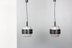 Set of 2 pendant lights Italian design 1970