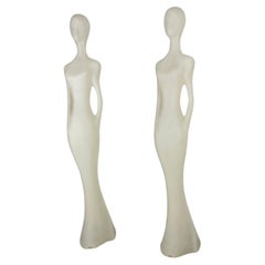 Set di 2 lampade da terra "Penelope", Made in Italy, altezza 210 cm.