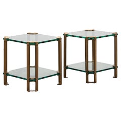 Set of 2 Peter Ghyczy Model T24 Design tables Solid, 1970 Netherlands.