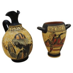 Set of (2) Petite Etruscan Art Vases
