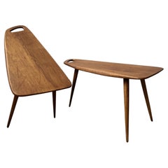 Retro Set of 2 Pierre Cruège No.44 Side Tables