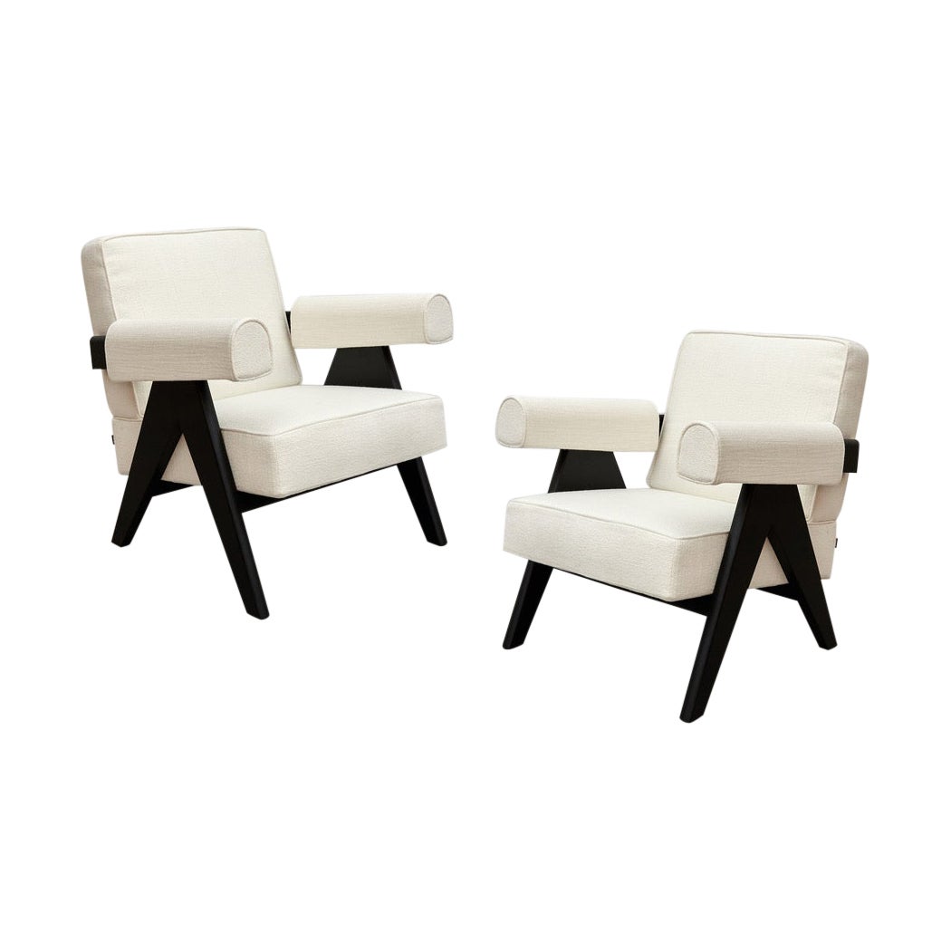 Lote de 2 sillones Pierre Jeanneret 053 Capitol Complex de Cassina