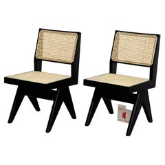 Set of 2 Pierre Jeanneret 055 Capitol Complex Chair by Cassina