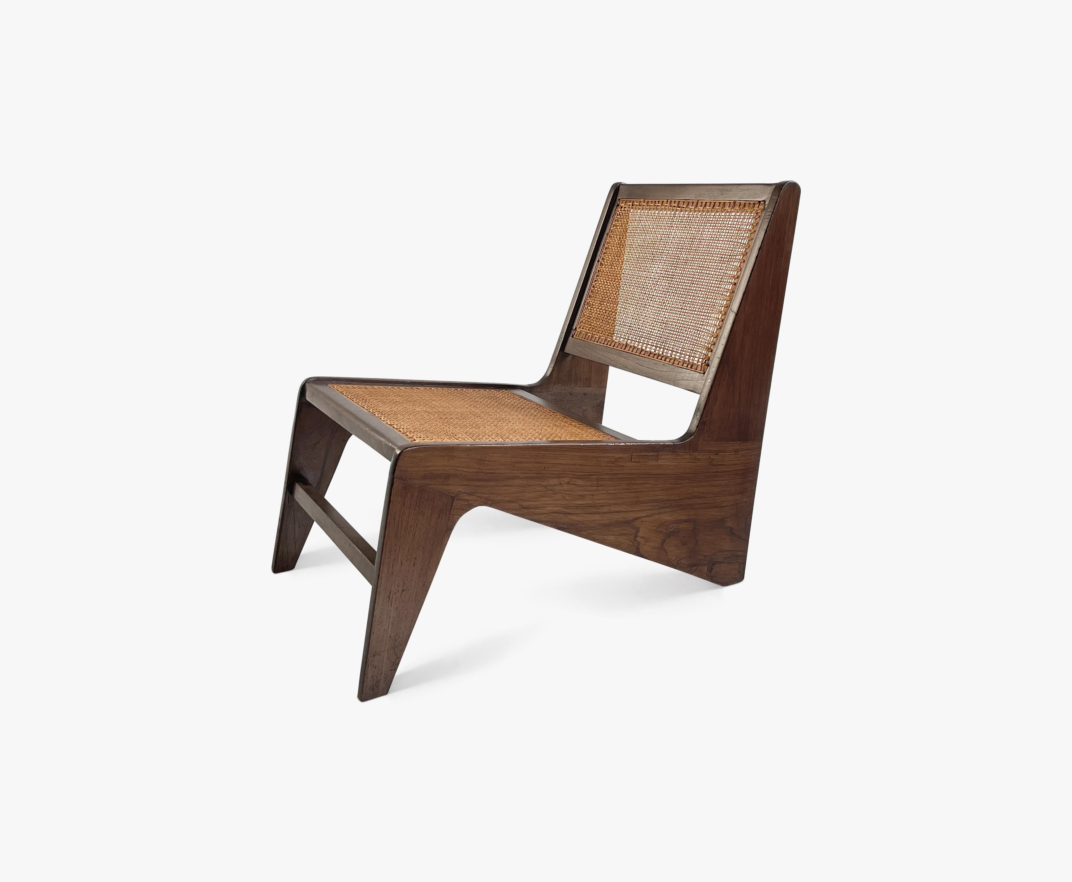 Modern Set of 2, Pierre Jeanneret Kangaroo Chairs For Sale