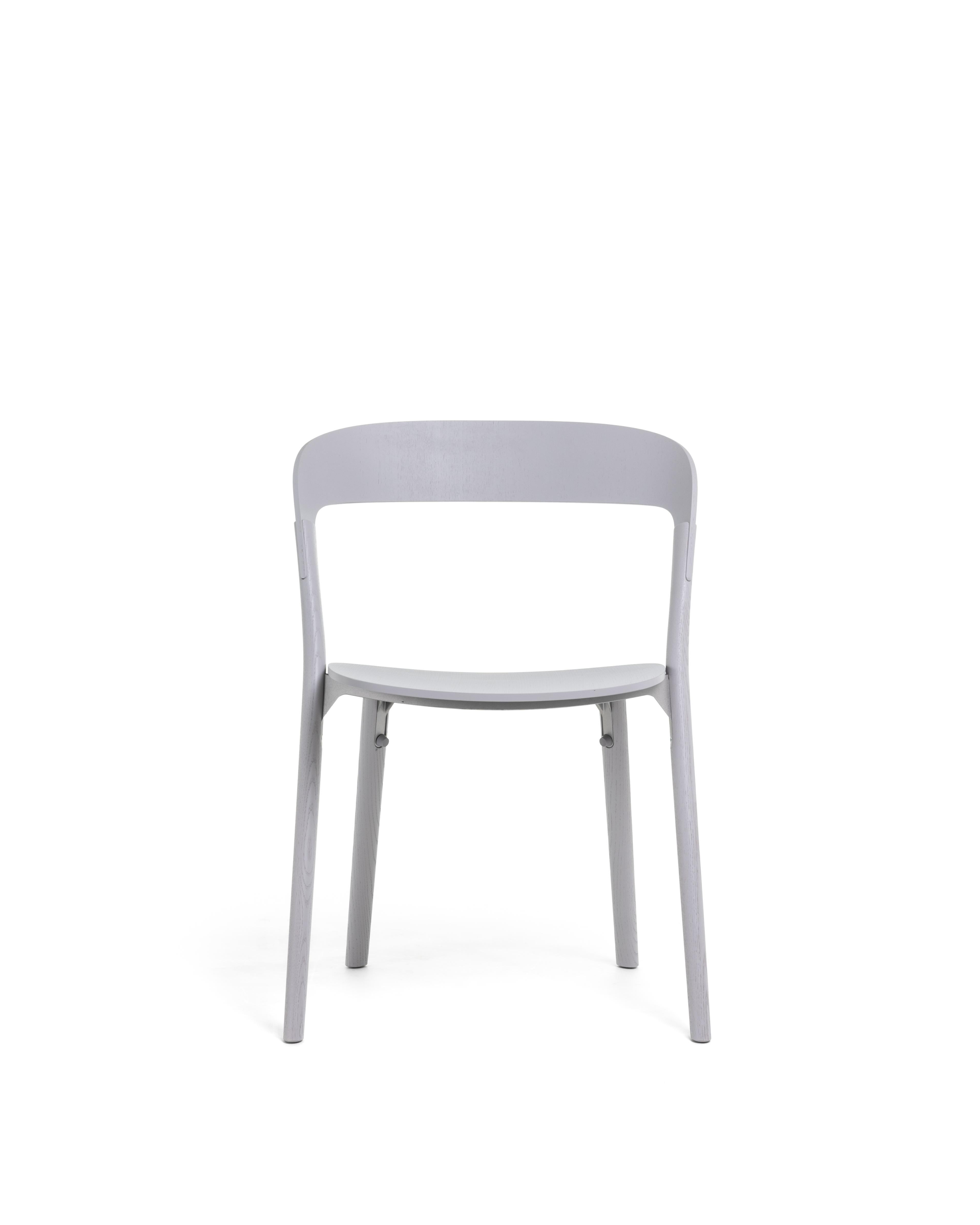 Set of 2 Pila Stacking Chair by Ronan & Erwan Boroullec for MAGIS In New Condition For Sale In Brooklyn, NY