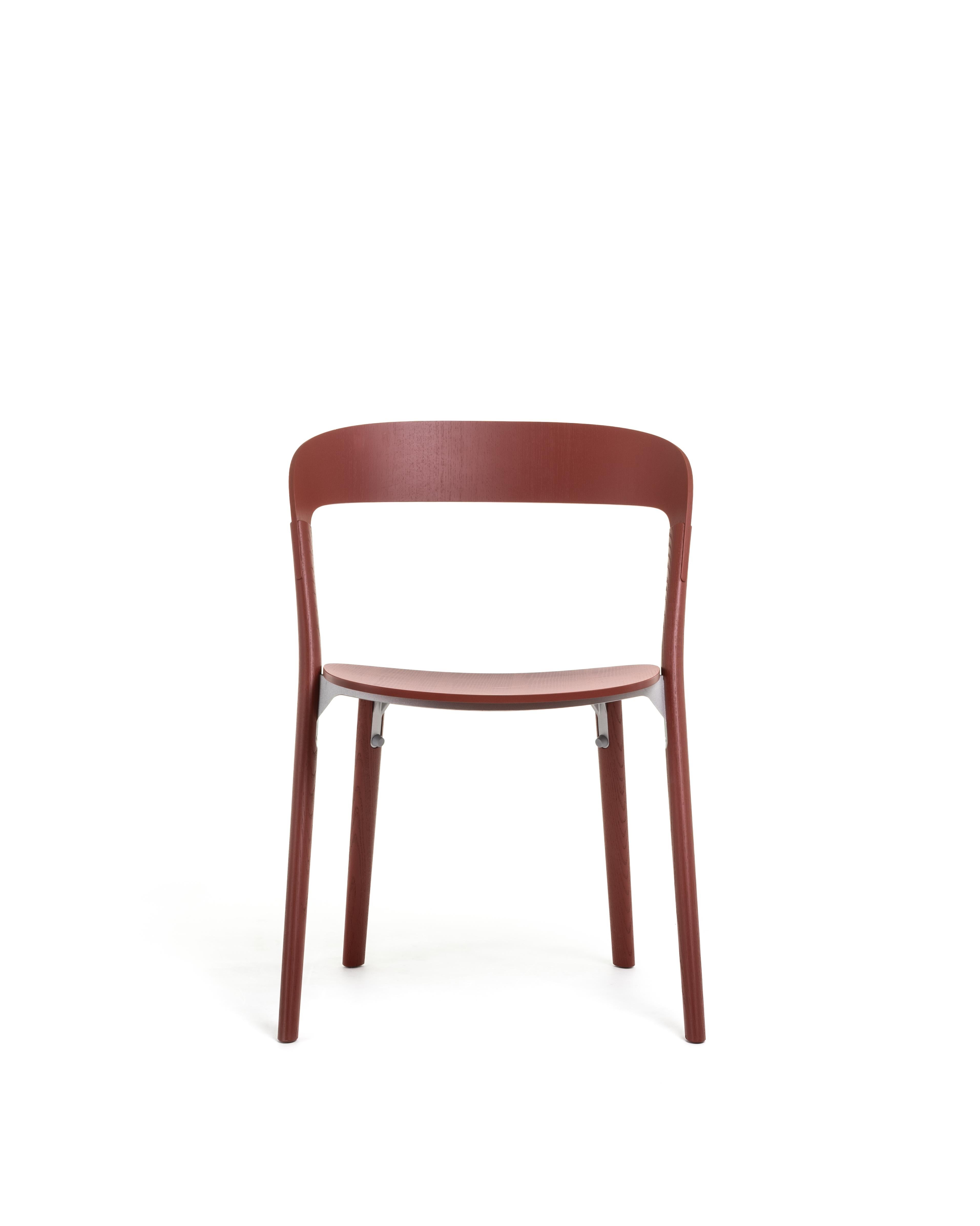 Plywood Set of 2 Pila Stacking Chair by Ronan & Erwan Boroullec for MAGIS For Sale