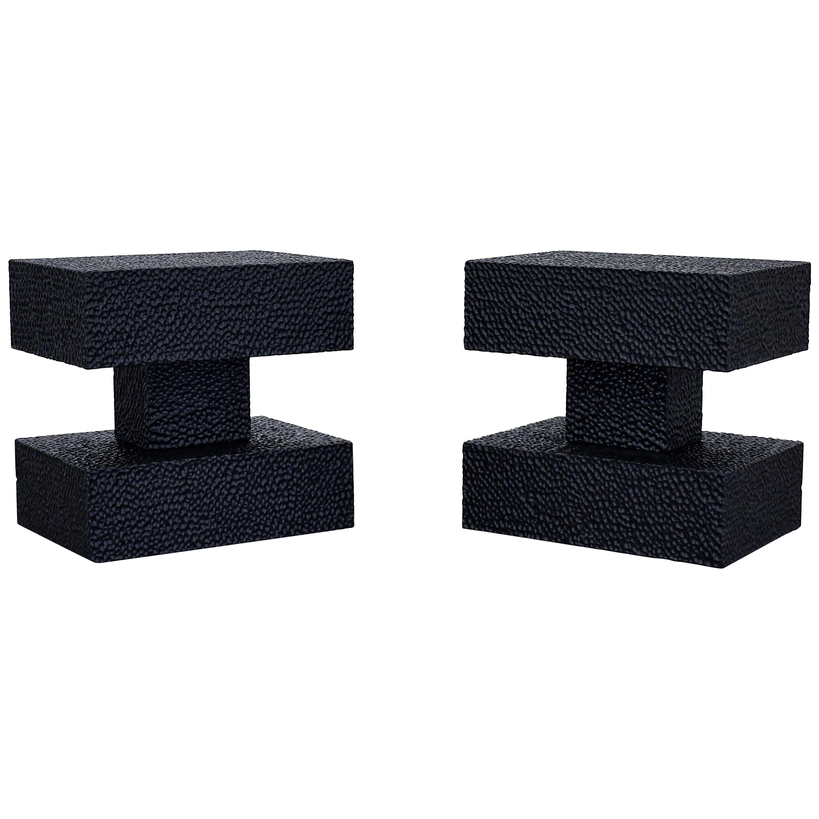 Set of 2 Pillar Table by John Eric Byers