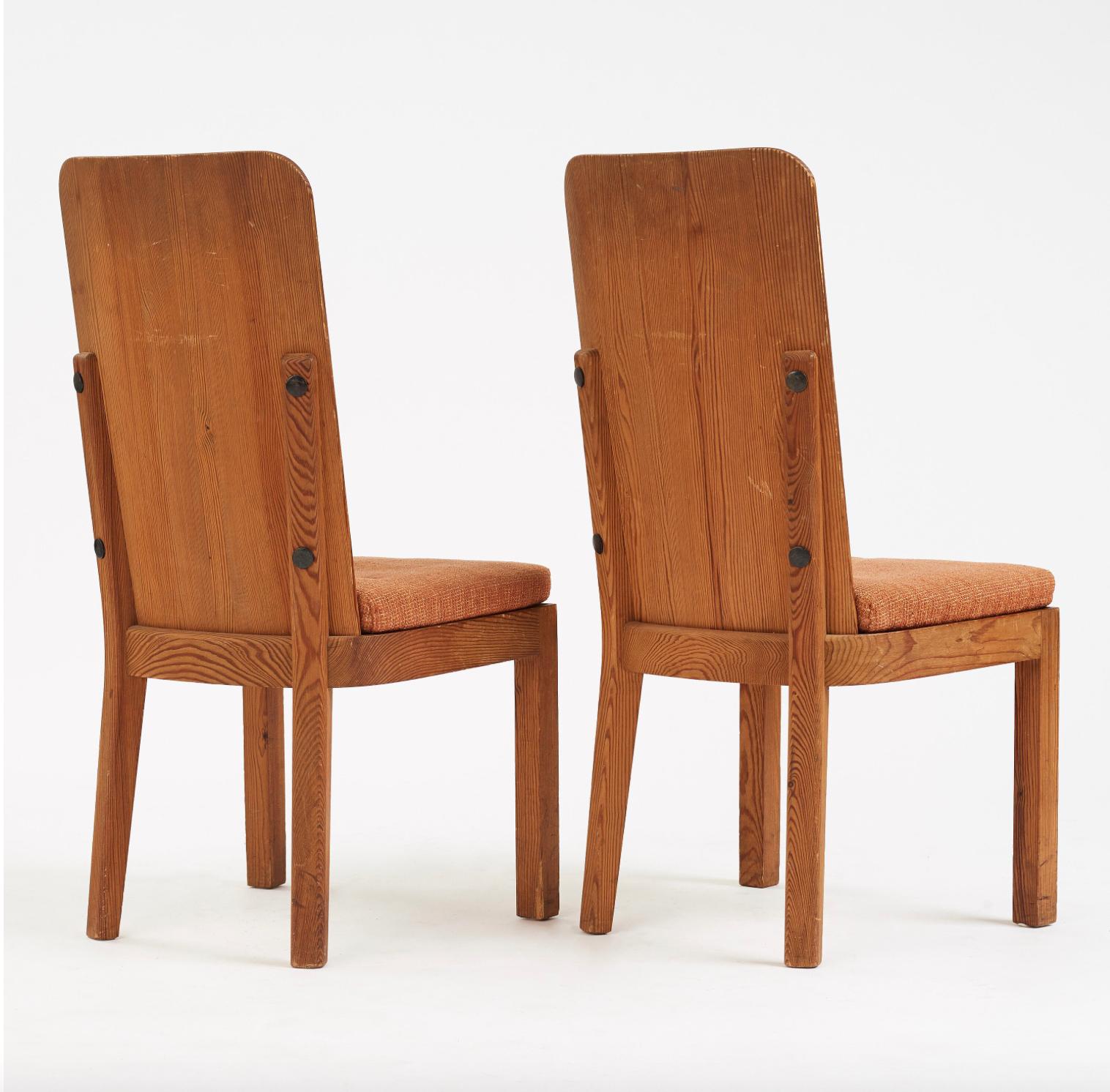 Set of 2 Pine Chairs Axel Einar Hjorth 