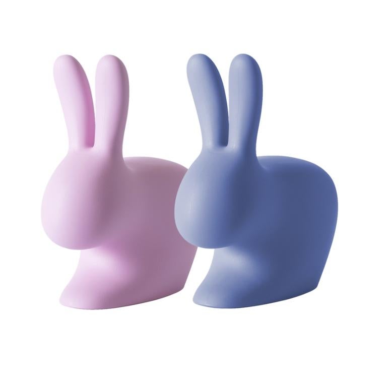 Modern In Stock in Los Angeles, Set of 2 Pink & Blue Rabbit Chairs, Stefano Giovannoni