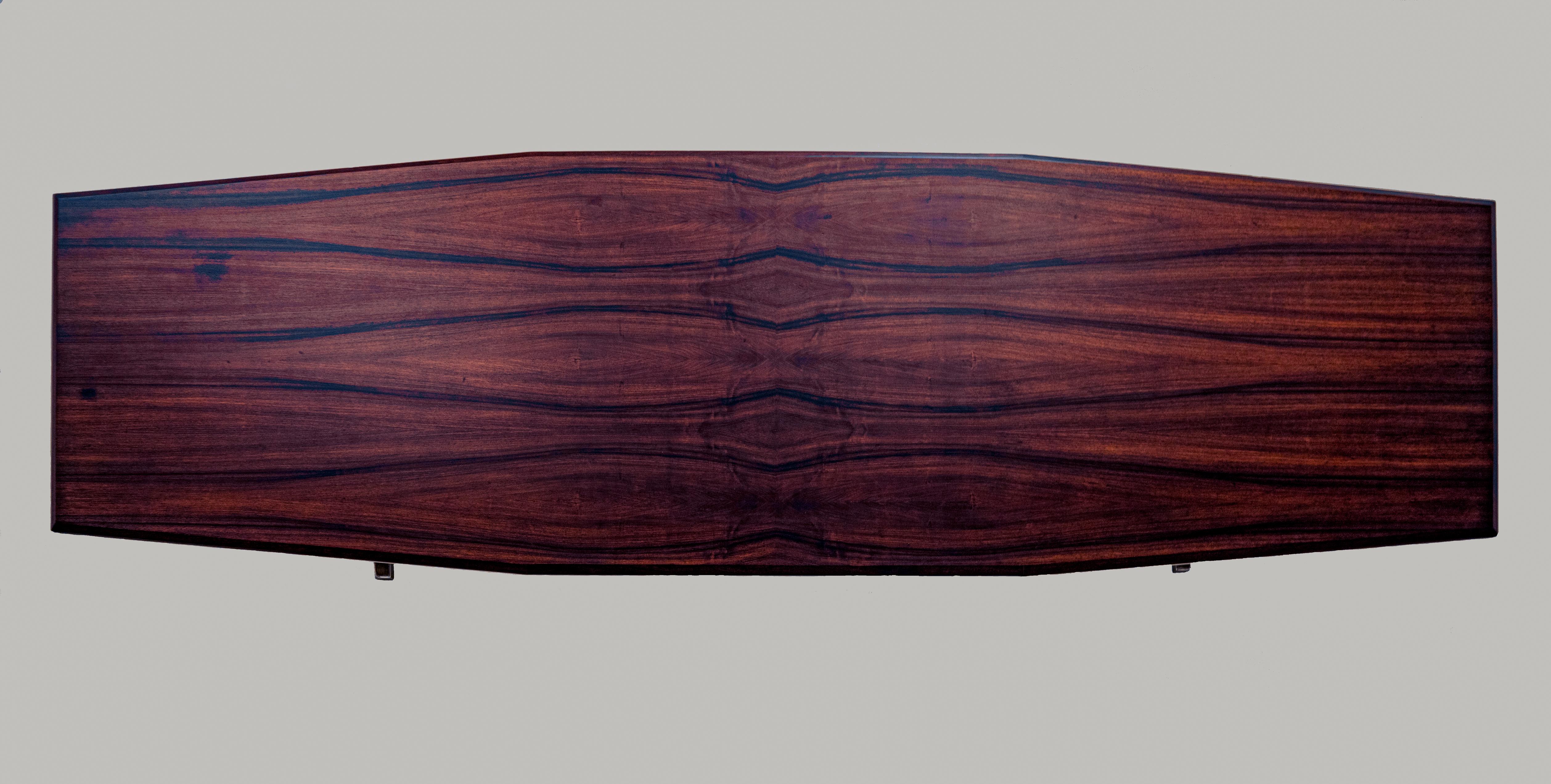 Mid-Century Modern Set of 2 'Pirellone' Rosewood Direction Tables by Gio Ponti for RIMA Italy, 1958