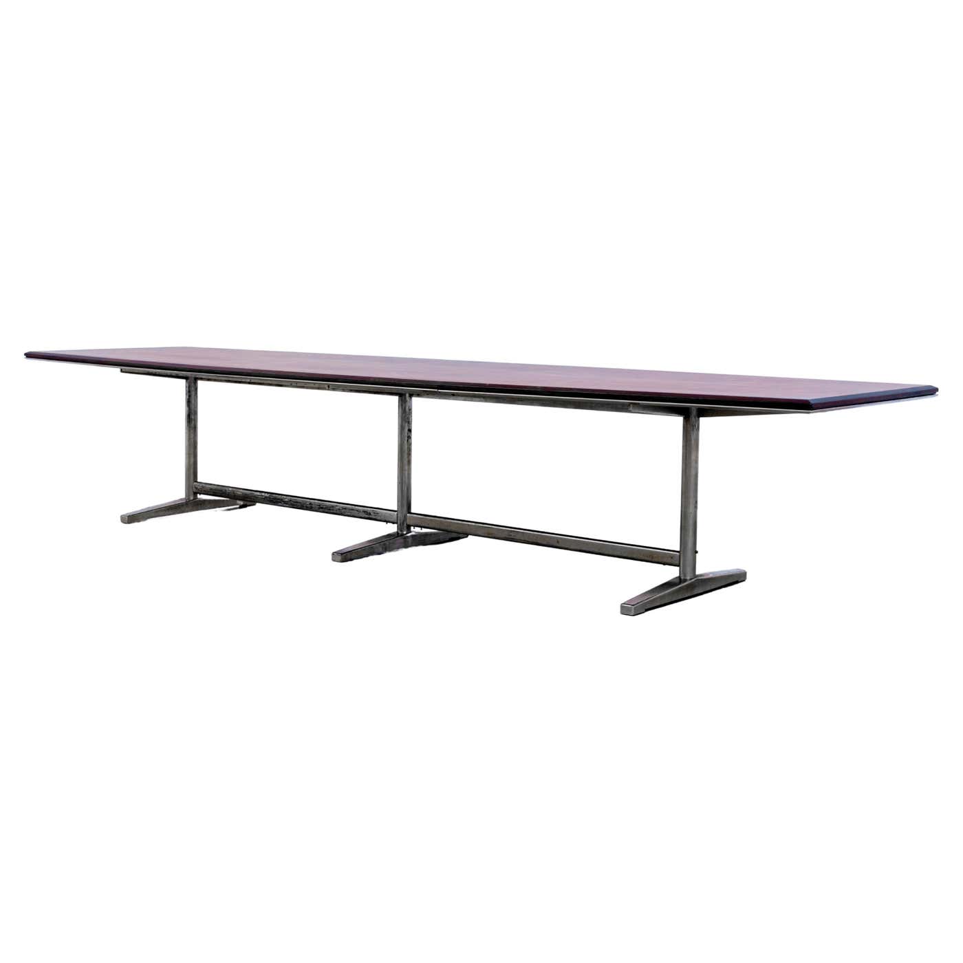 Set of 2 'Pirellone' Rosewood Direction Tables by Gio Ponti for RIMA ...