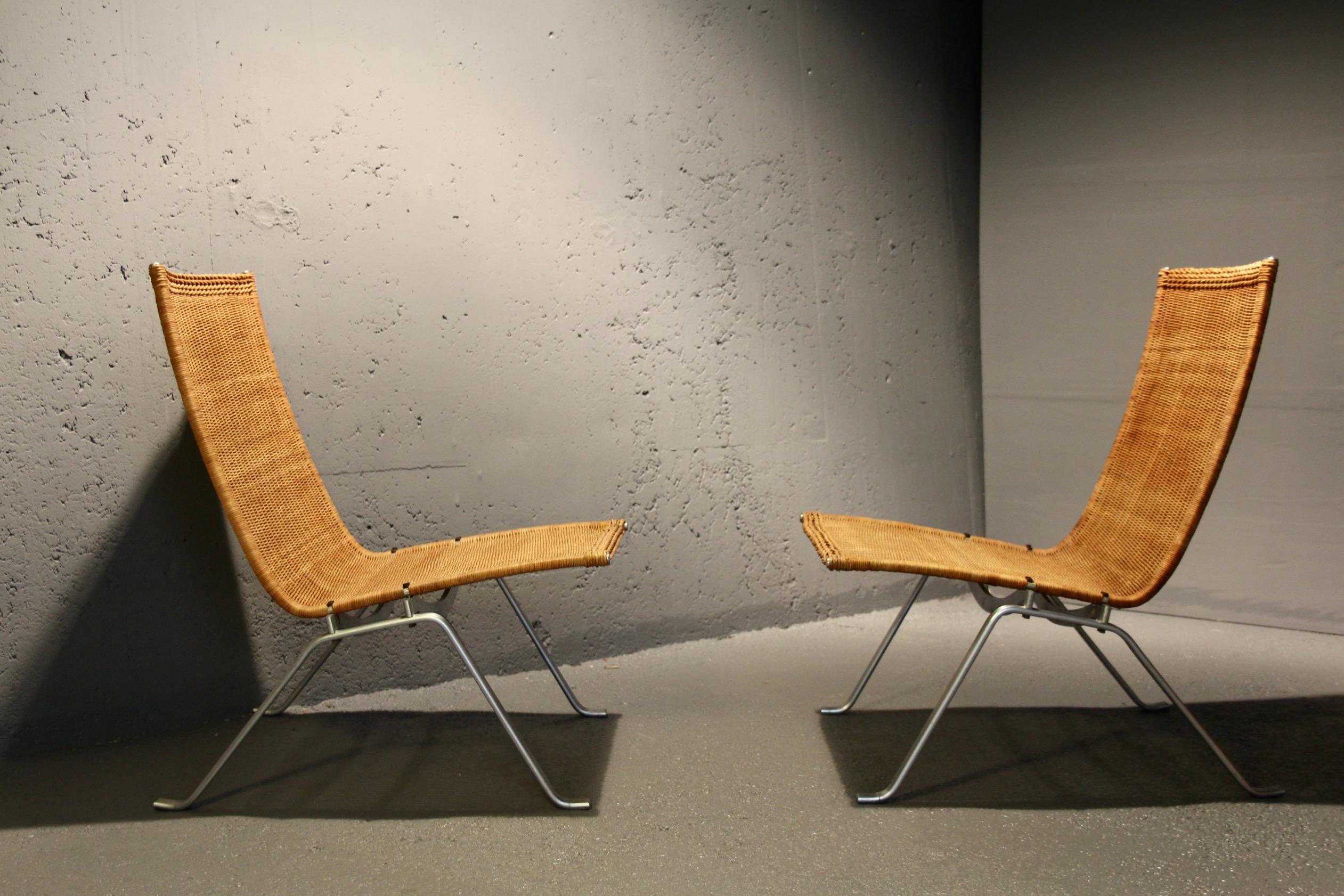 Set di 2 sedie PK 22 di Poul Kjaerholm per E. Kold Christensen, Danimarca, 1955 in vendita 13